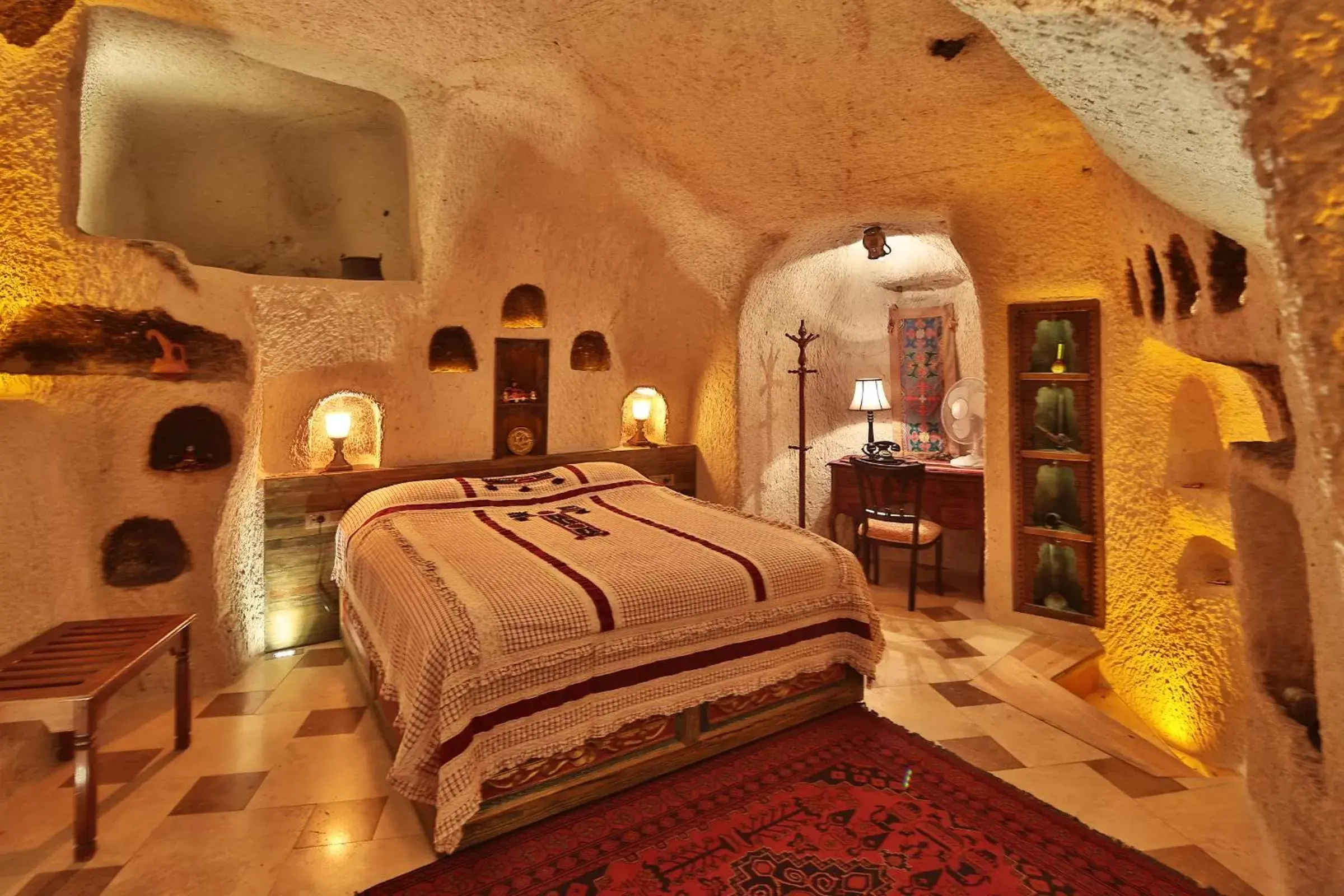 Bedroom in Cappadocia Cave Suites