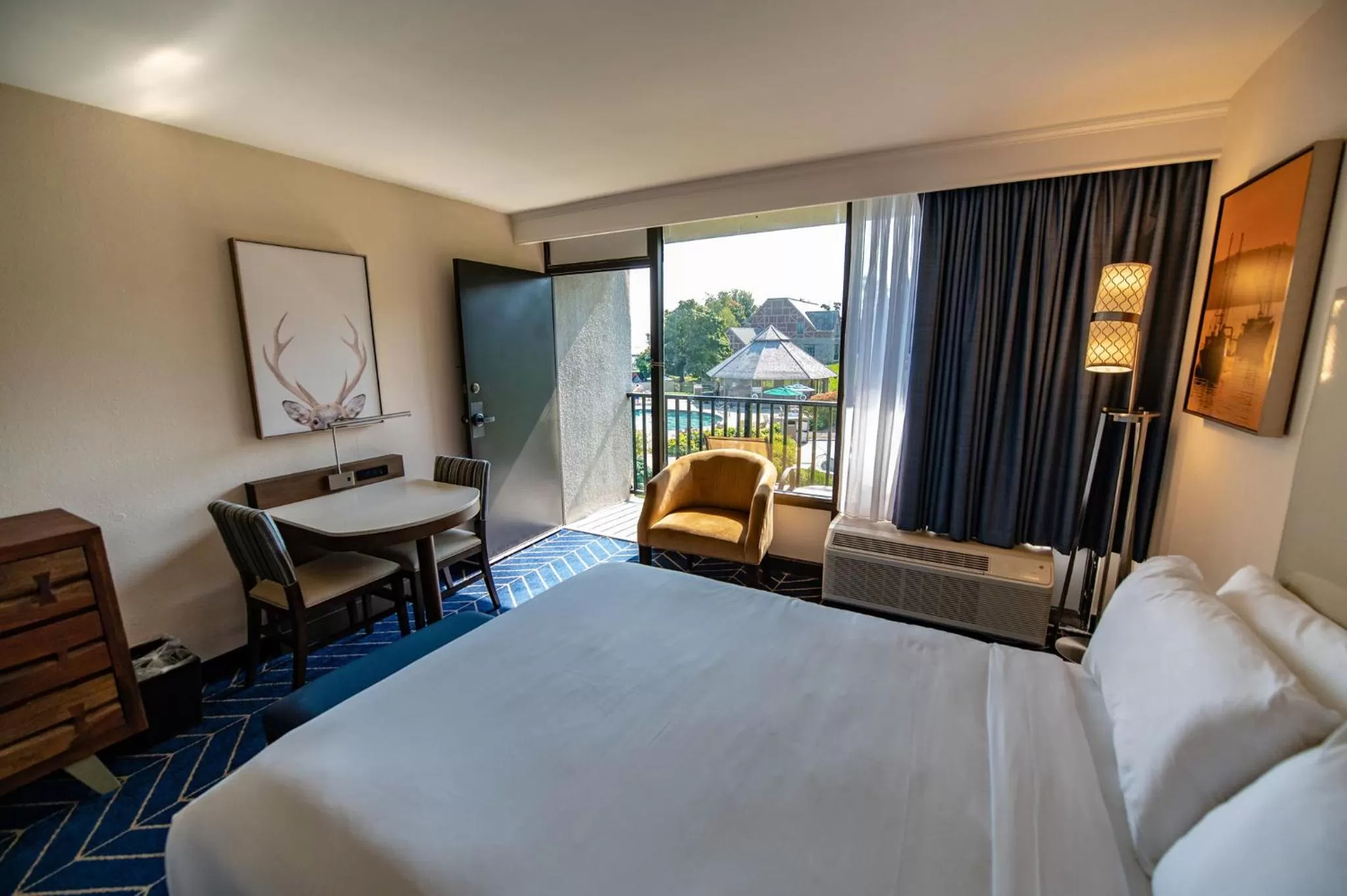 Pool view, Bed in Holiday Inn Bar Harbor Regency Hotel by IHG