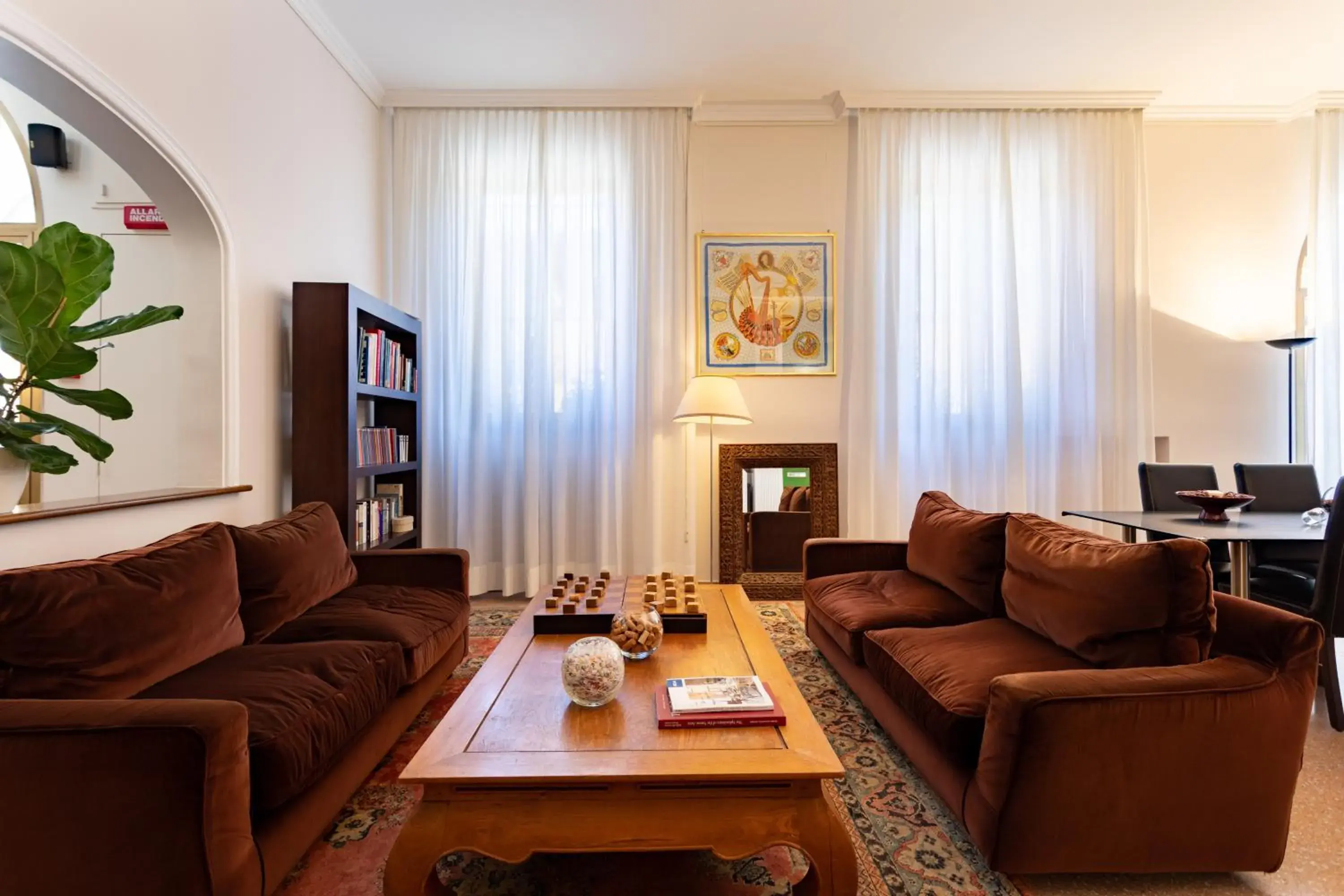 Communal lounge/ TV room, Seating Area in Hotel Dei Tigli