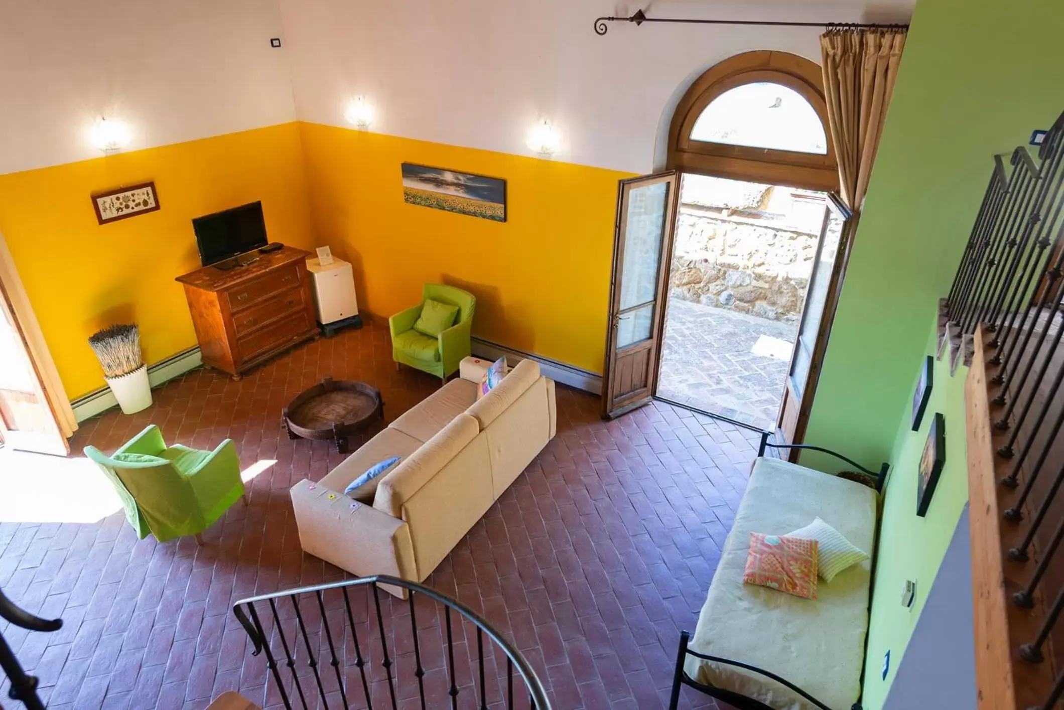 Living room in Locanda Vesuna