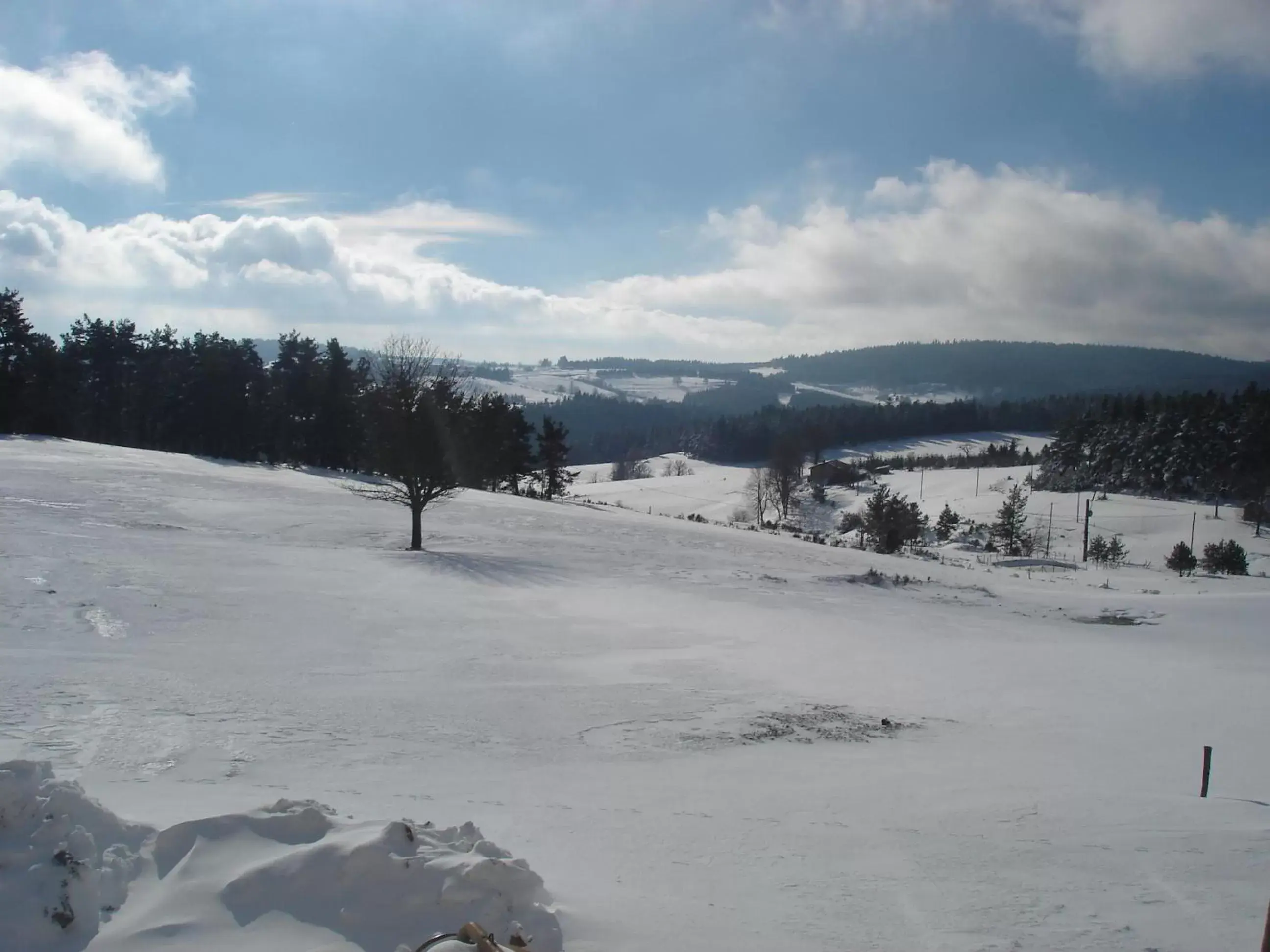 Natural landscape, Winter in Auberge des Myrtilles