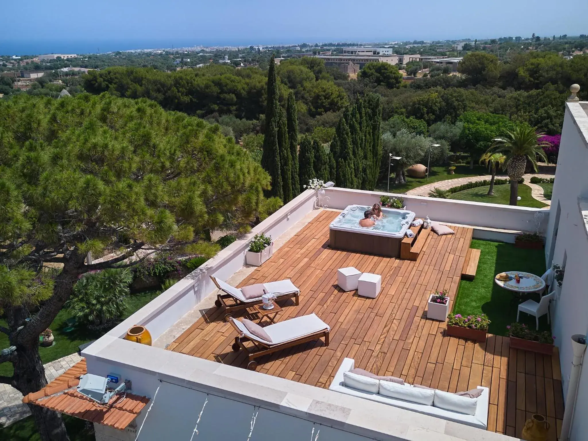 Balcony/Terrace, Bird's-eye View in San Tommaso Hotel