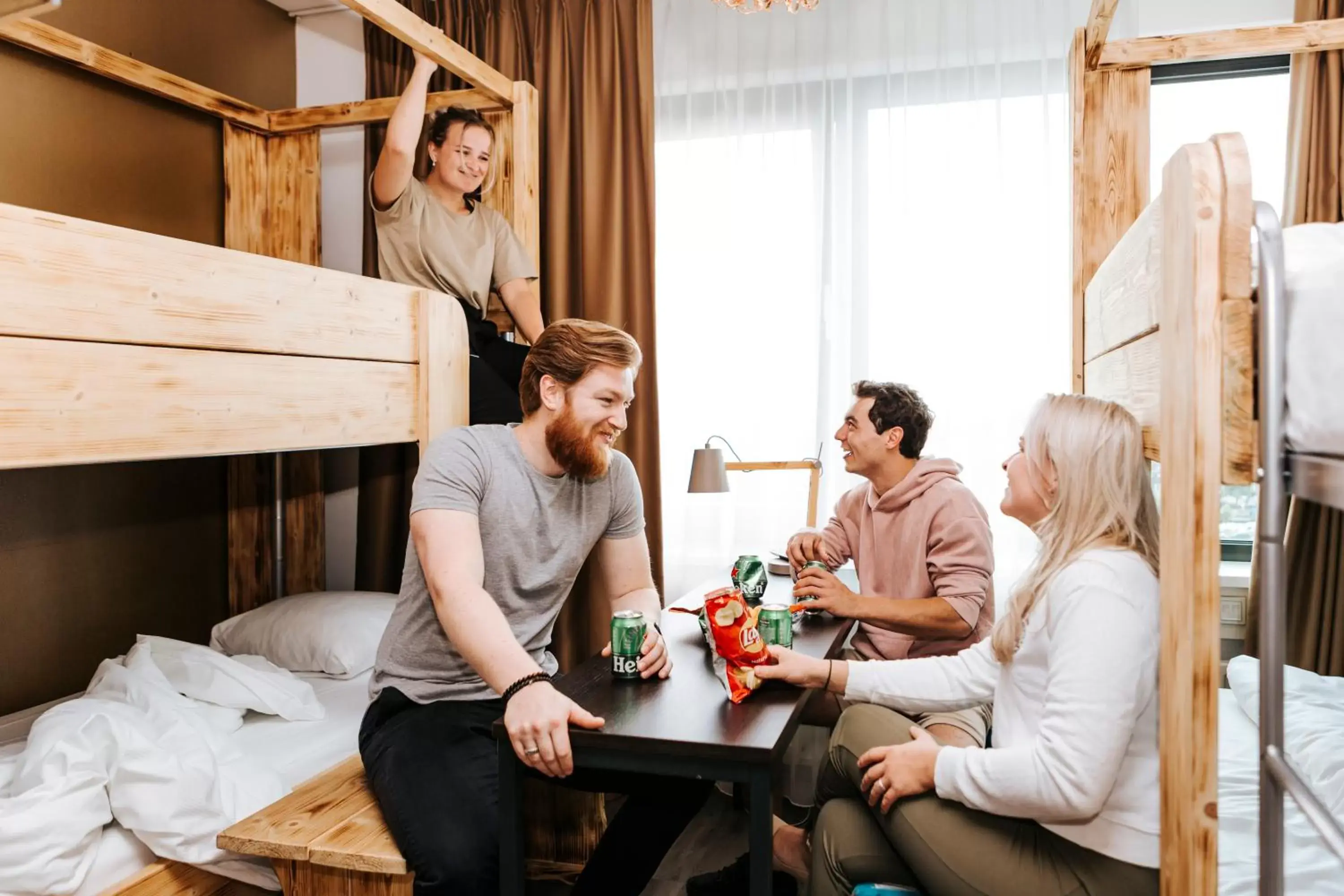 People in The Hague Teleport Hotel