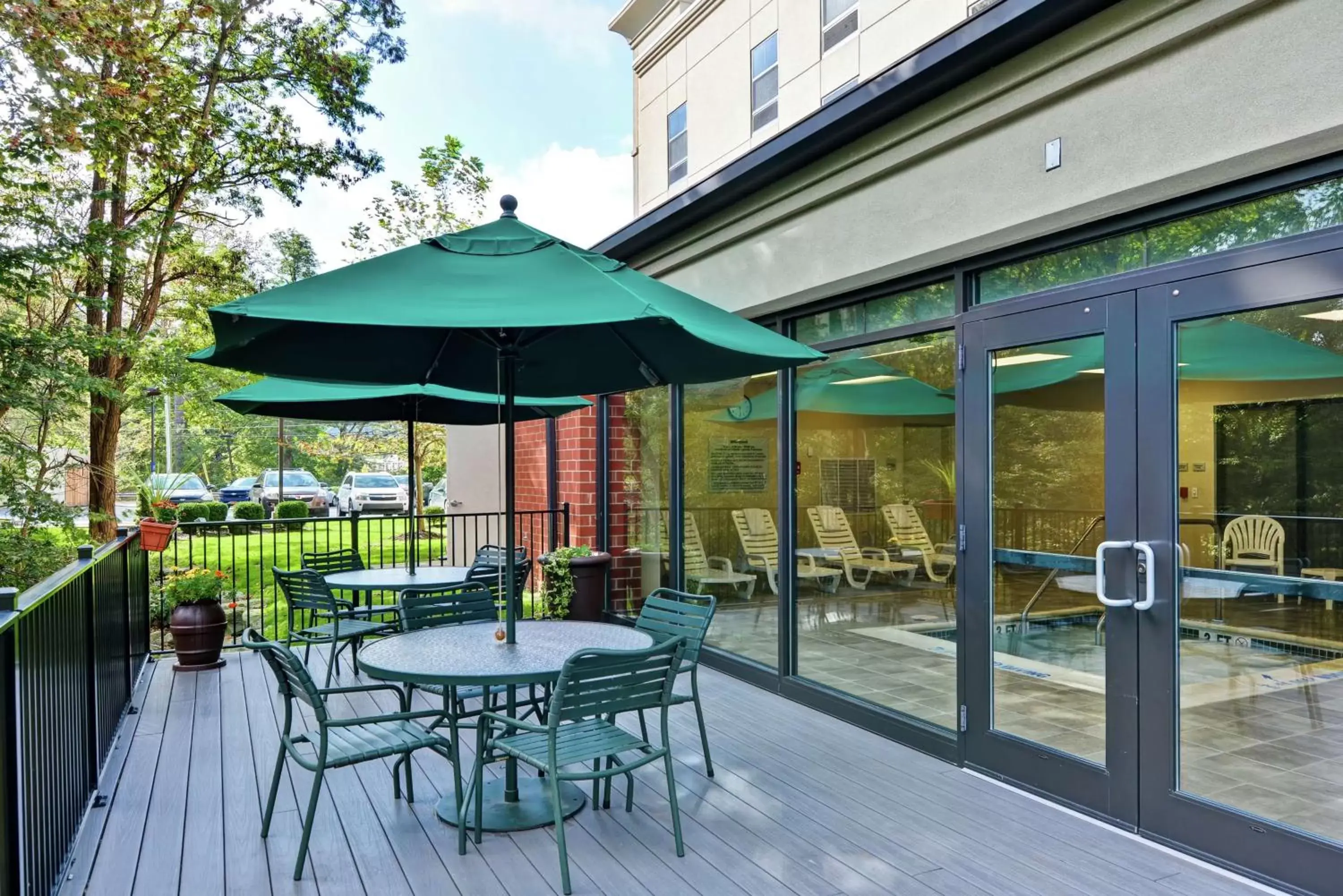 Patio in Hampton Inn Tunkhannock