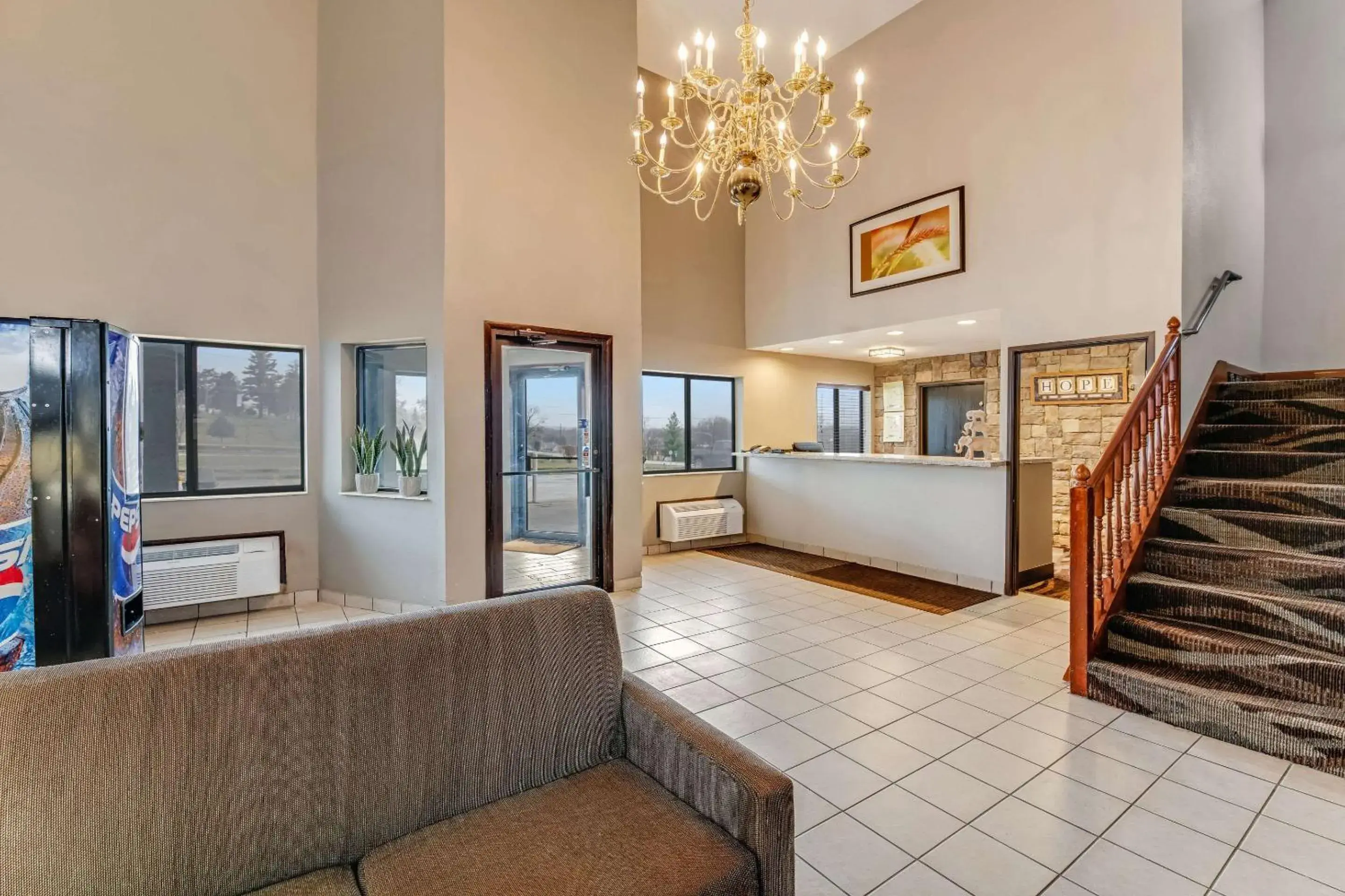 Lobby or reception, Bed in Rodeway Inn Red Oak Lobby or reception, Bed in Rodeway Inn Red Oak