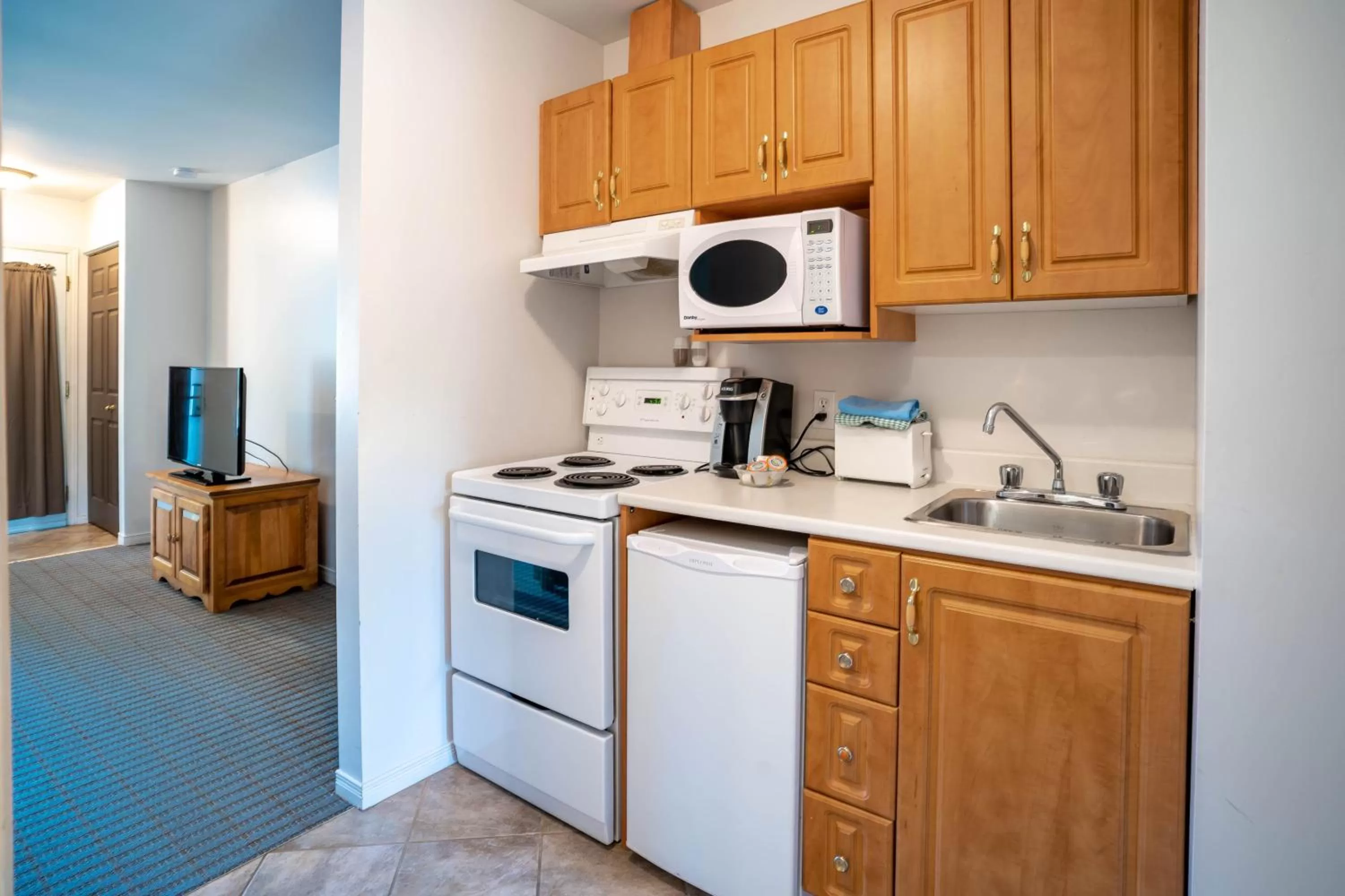 Kitchen or kitchenette in Hôtel Chéribourg