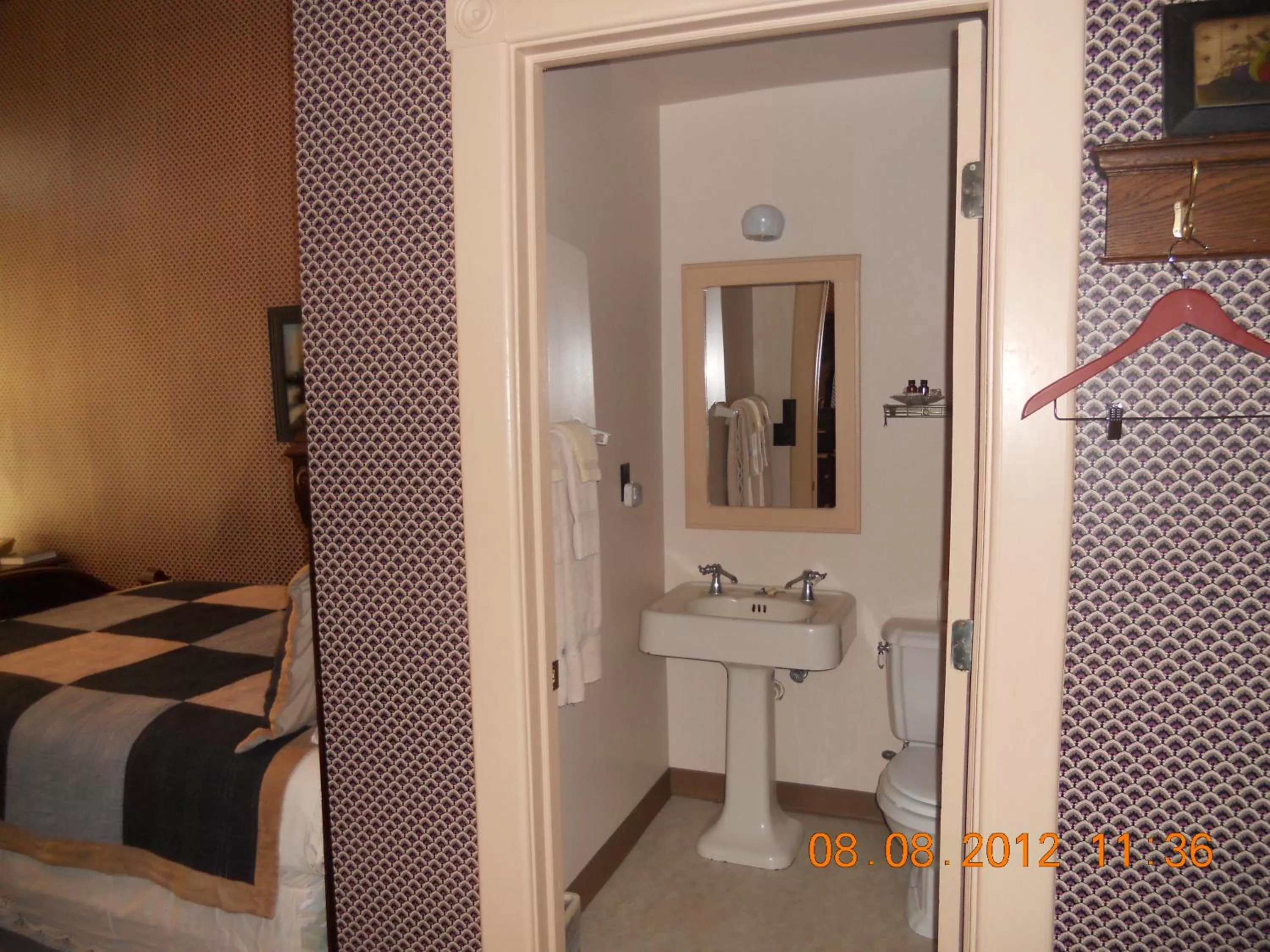 Bathroom in LandMark Inn at the Historic Bank of Oberlin