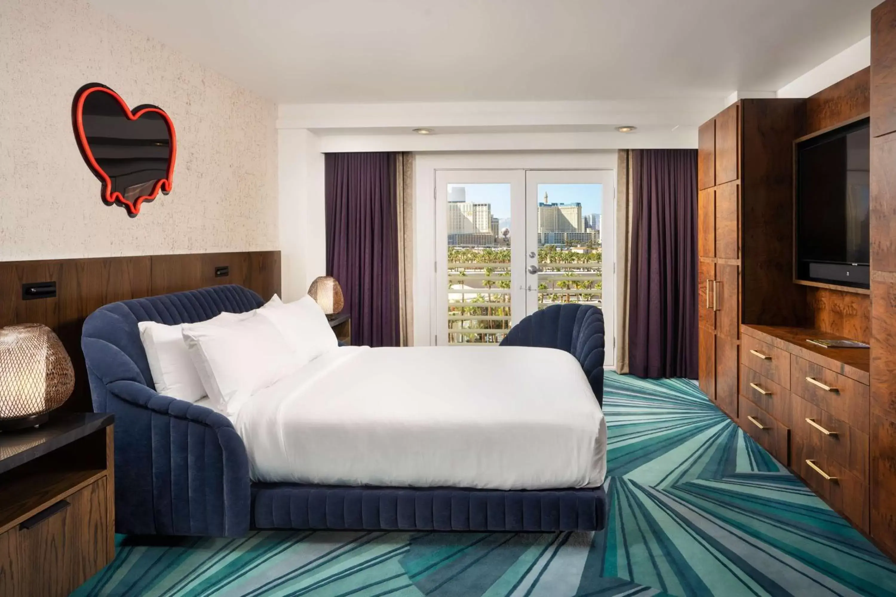 Bed in Virgin Hotels Las Vegas, Curio Collection by Hilton