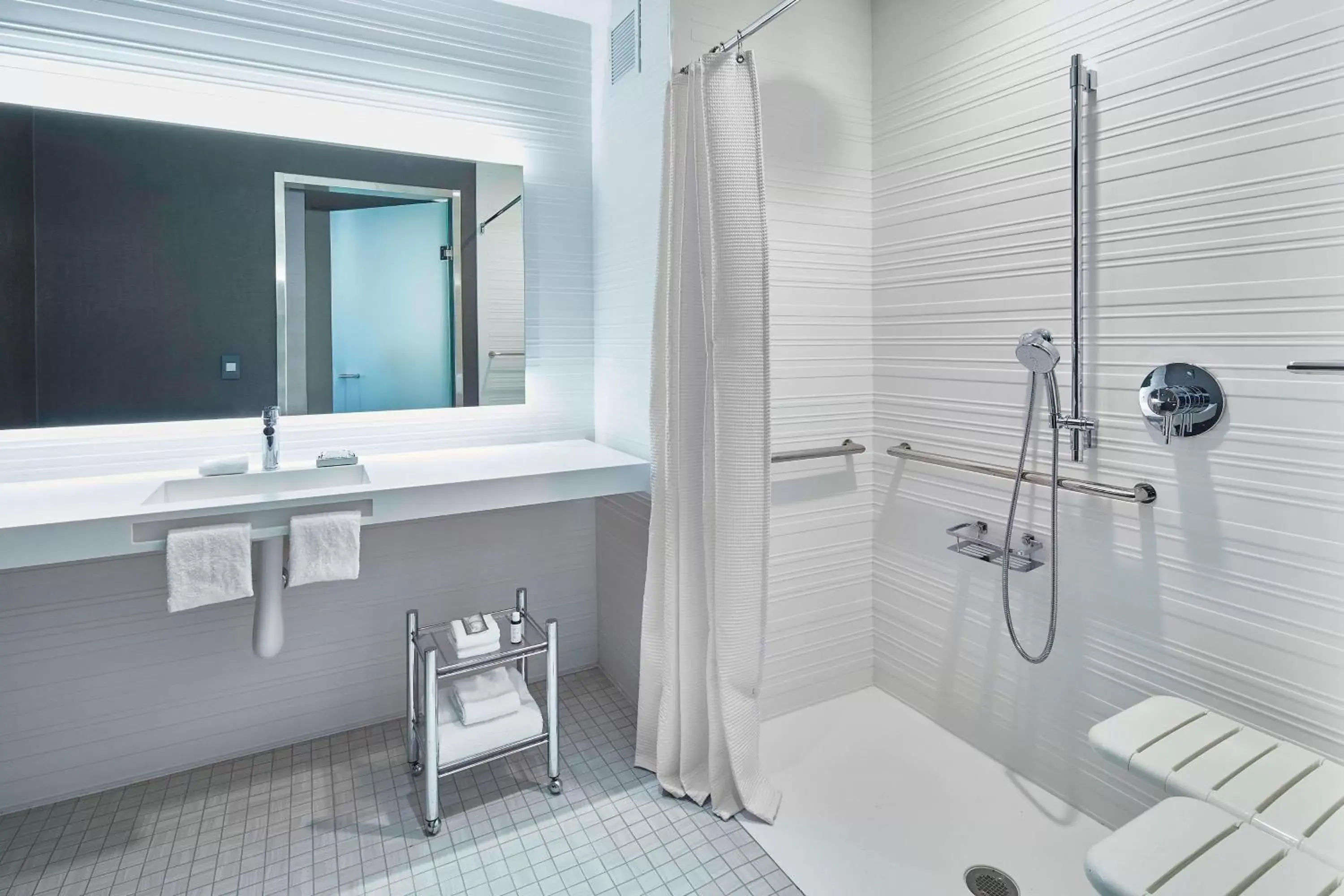 Bathroom in AC Hotel by Marriott Cleveland Beachwood