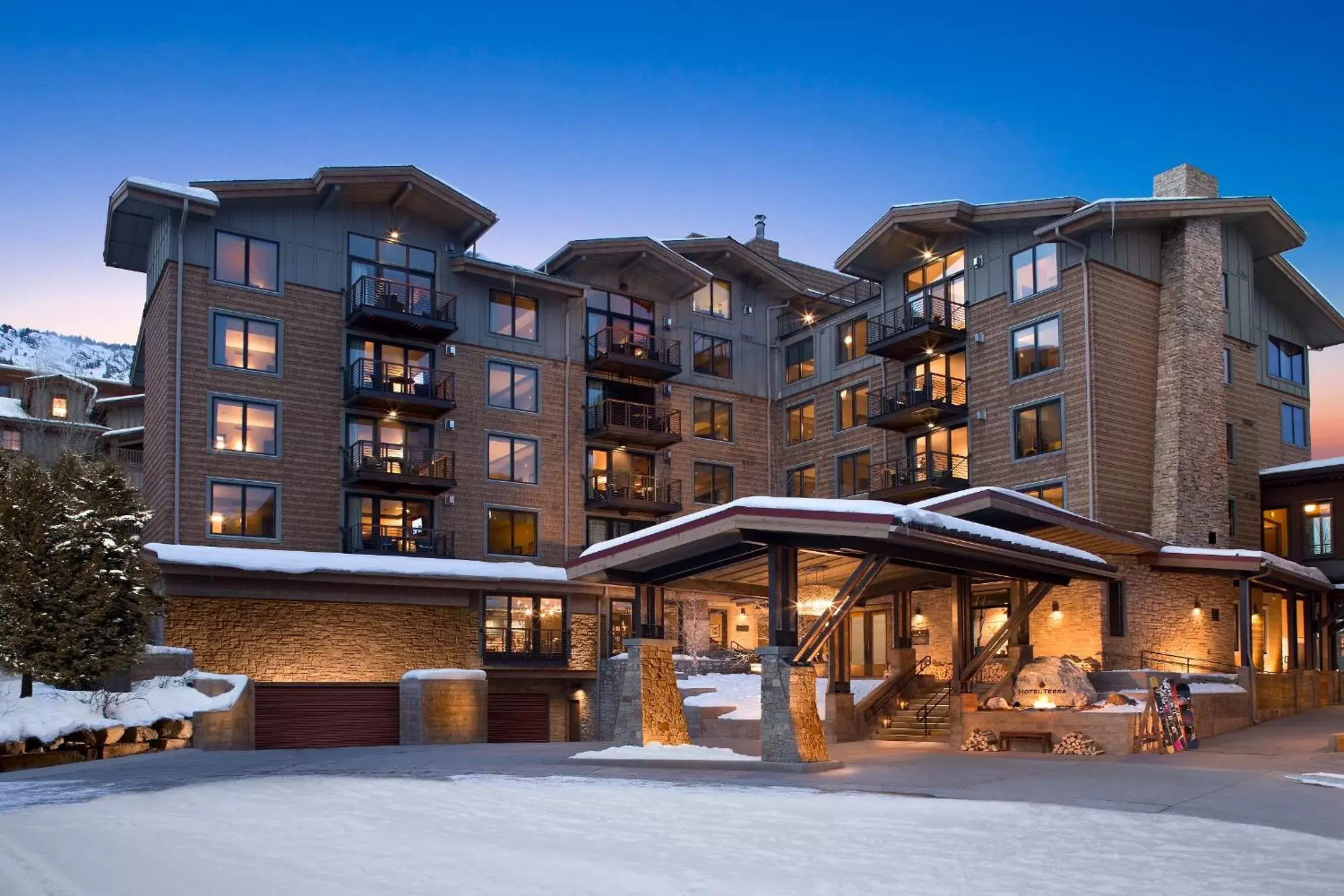 Facade/entrance, Property Building in Hotel Terra Jackson Hole, a Noble House Resort