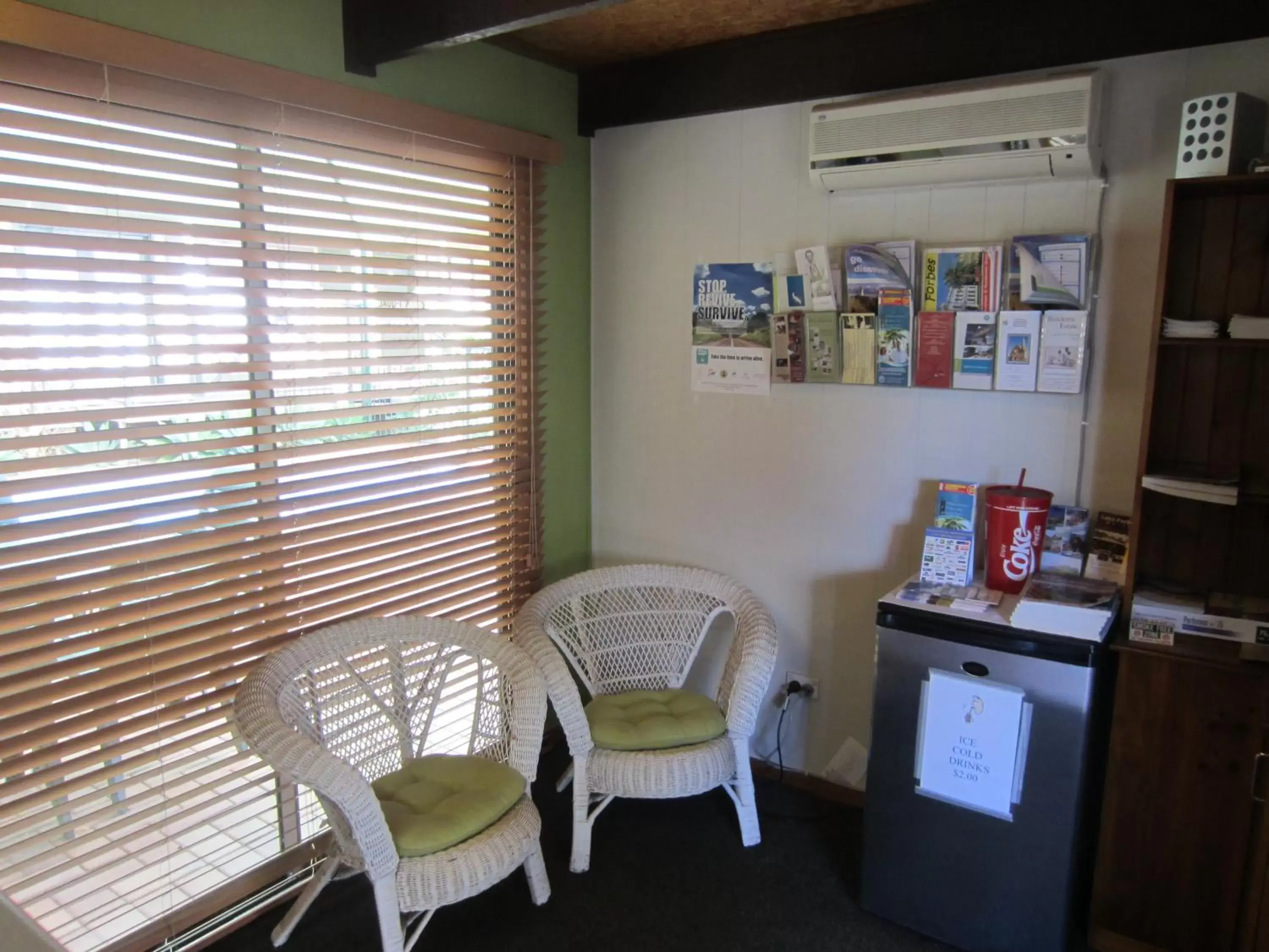 Seating Area in Lake Forbes Motel