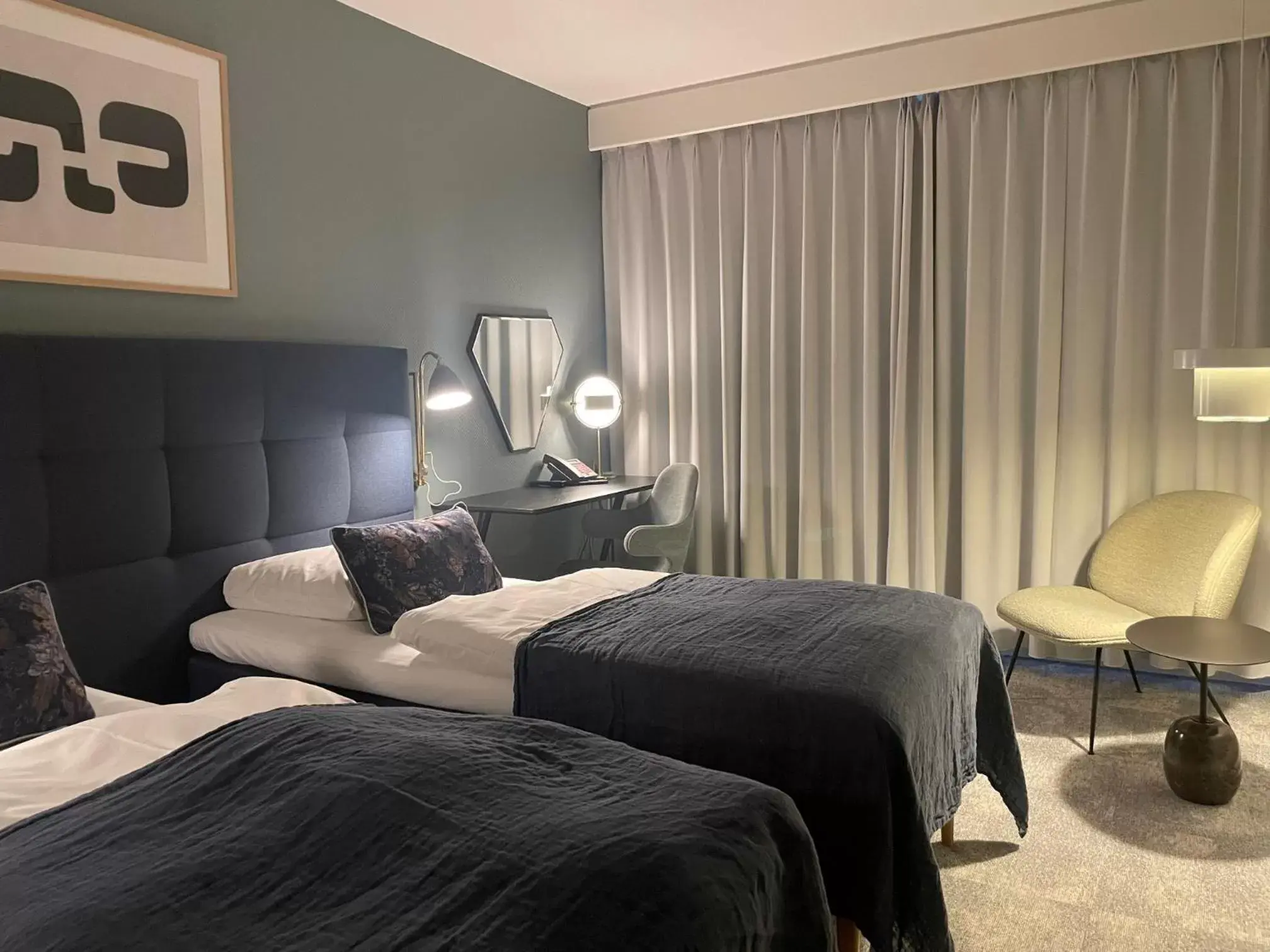 Bedroom, Bed in Hotel Jutlandia