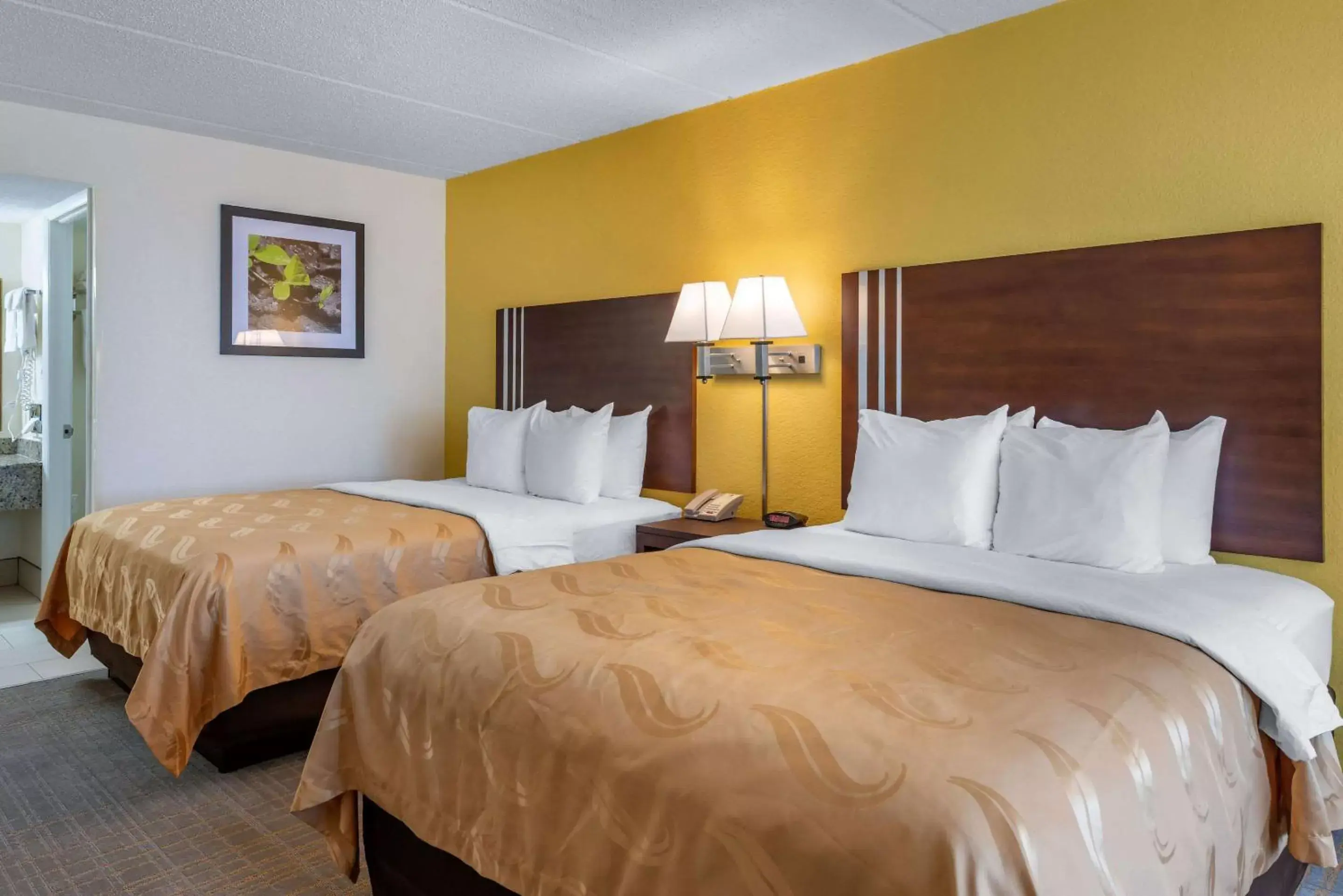 Photo of the whole room, Bed in Quality Inn and Suites Riverfront