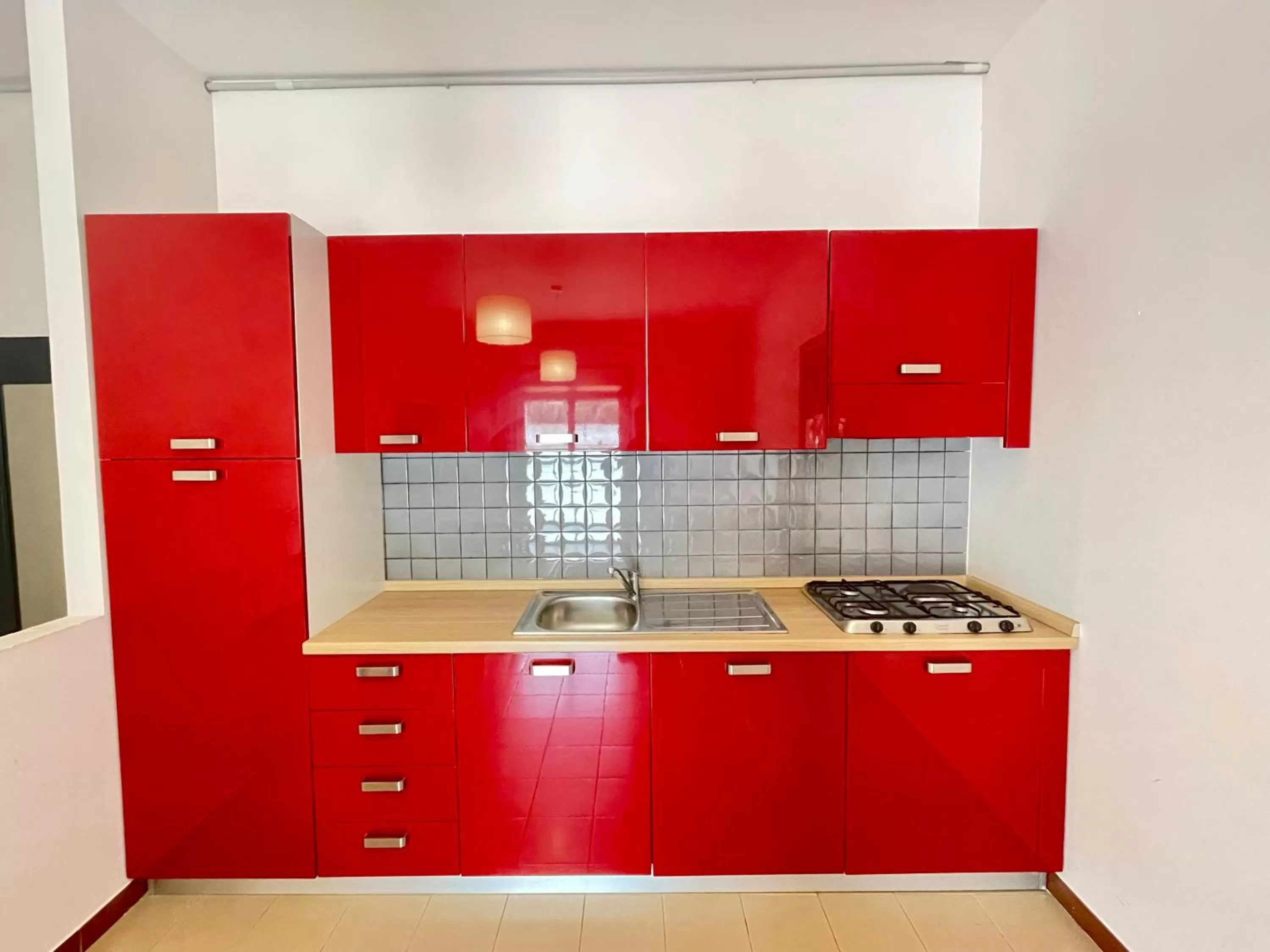 Kitchen or kitchenette in Aparthotel Isabella