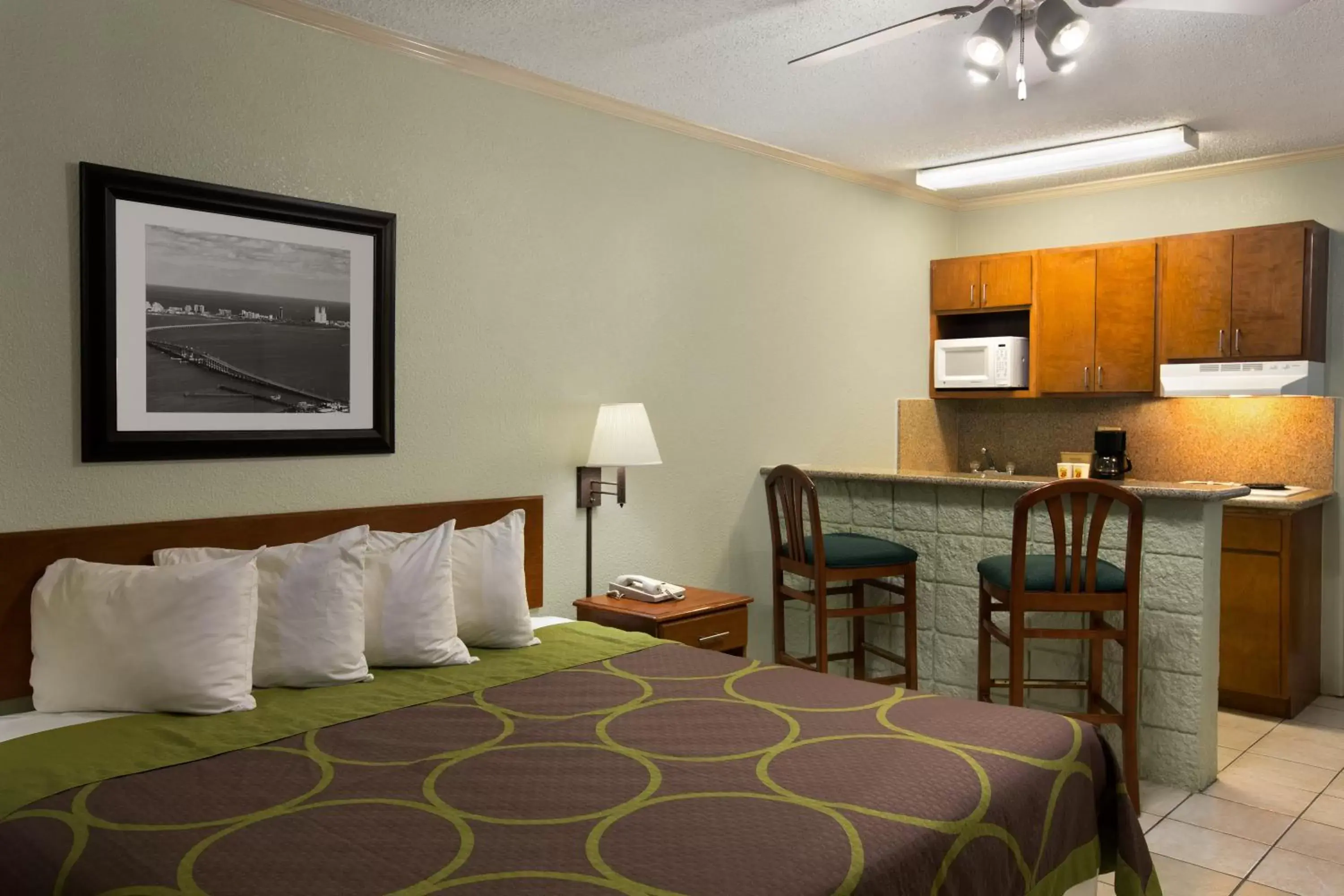 Bed in Super 8 by Wyndham South Padre Island