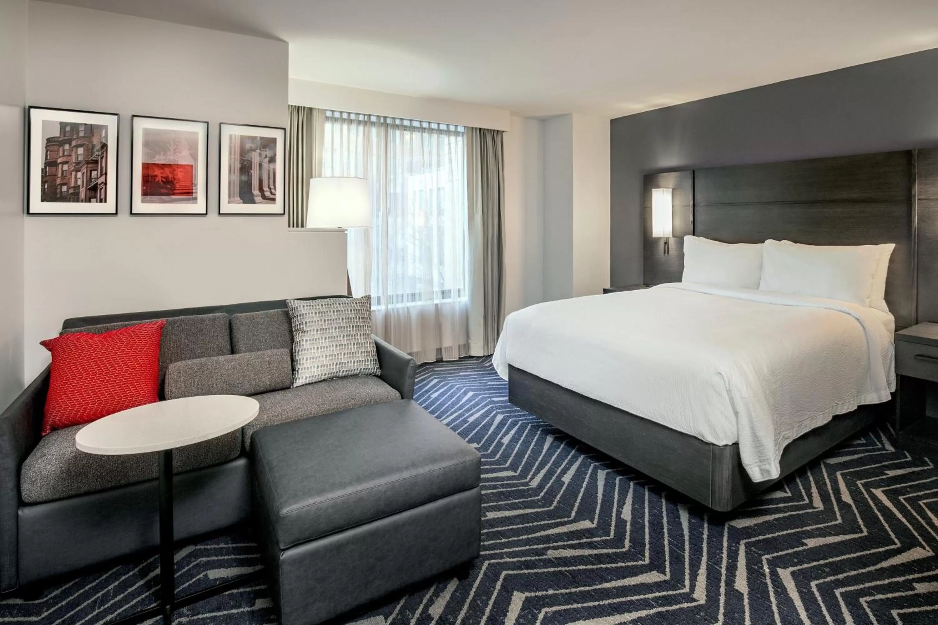 Bedroom, Bed in Residence Inn by Marriott Boston Cambridge
