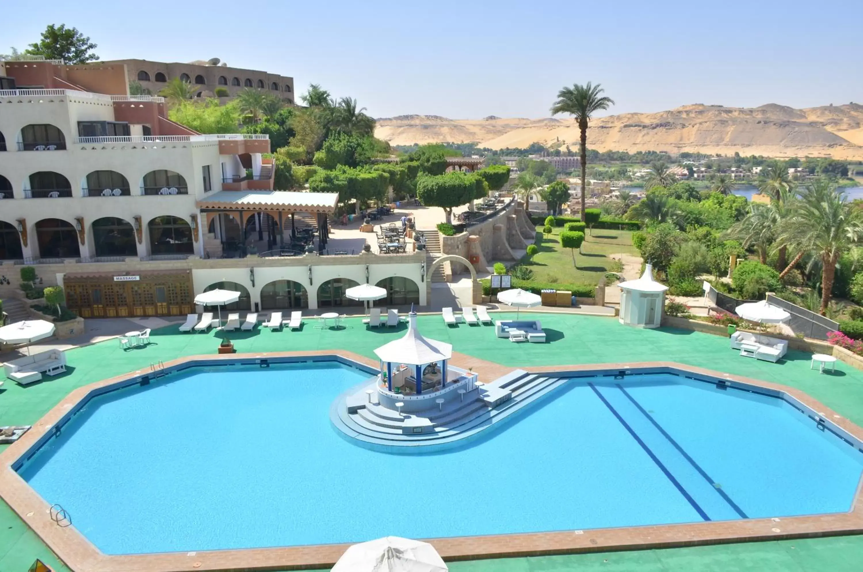 Pool View in Basma Hotel Aswan