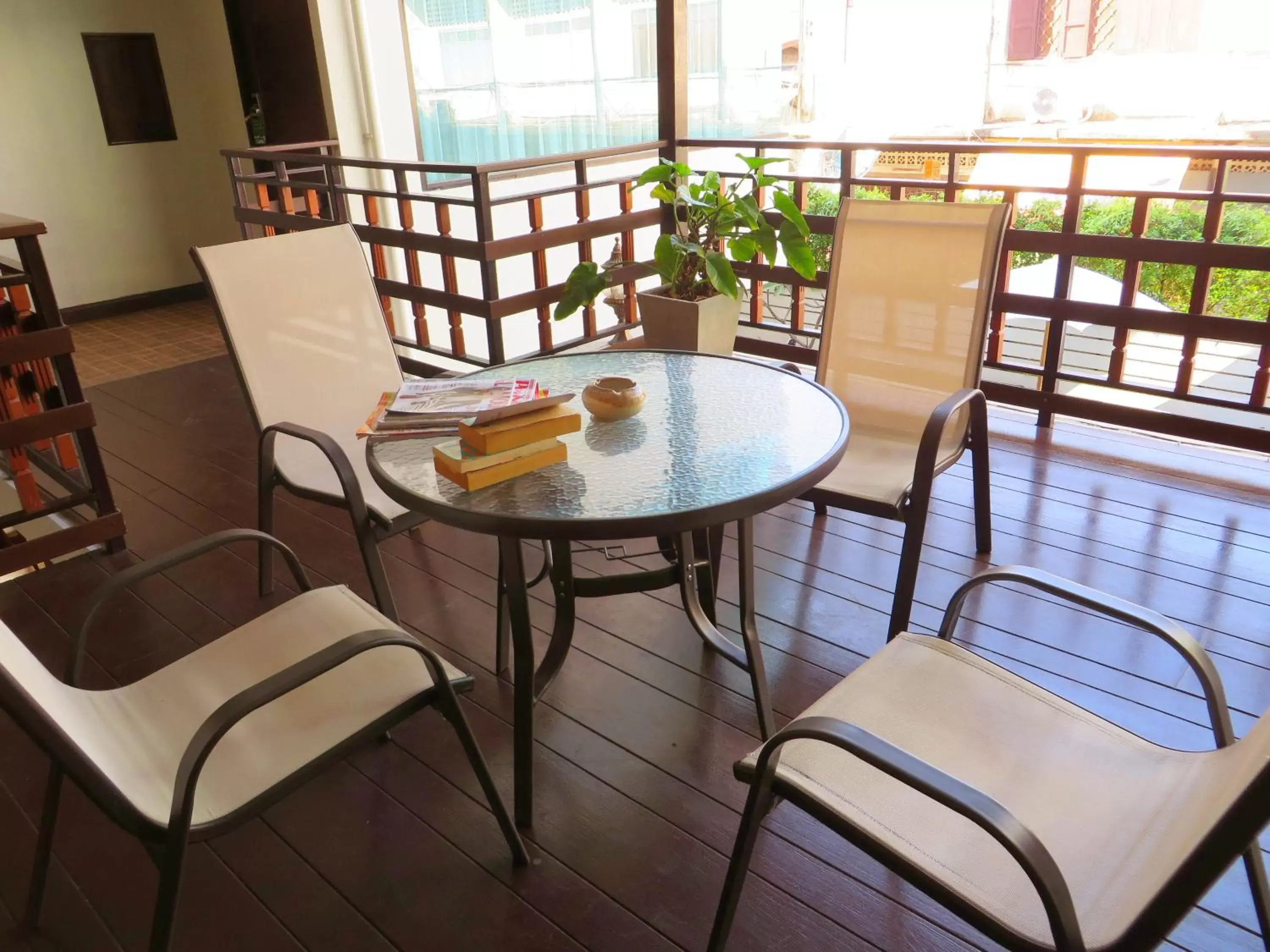 Balcony/Terrace in Goldenbell Hotel Chiangmai