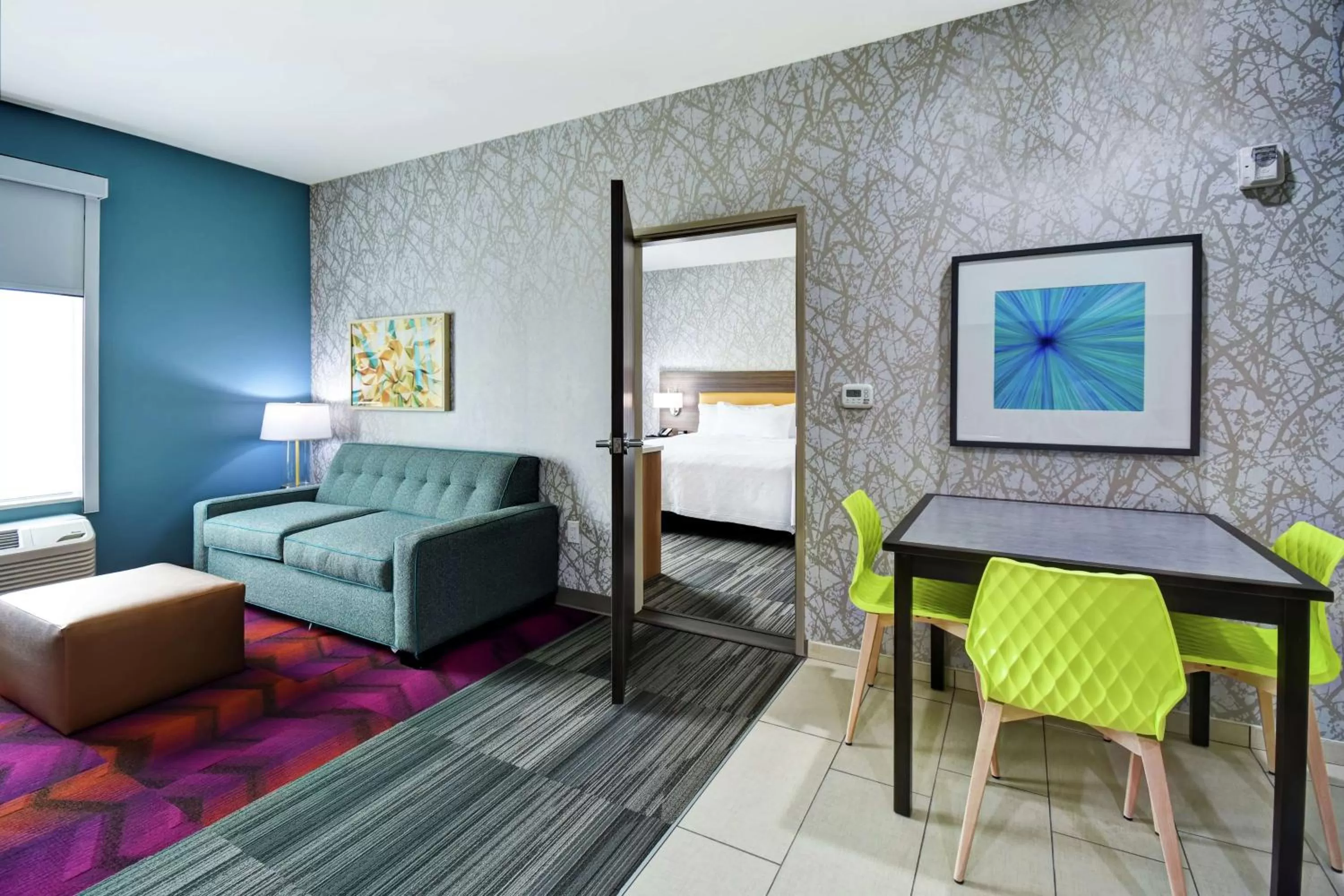 Living room in Home2 Suites By Hilton Fort Worth Fossil Creek