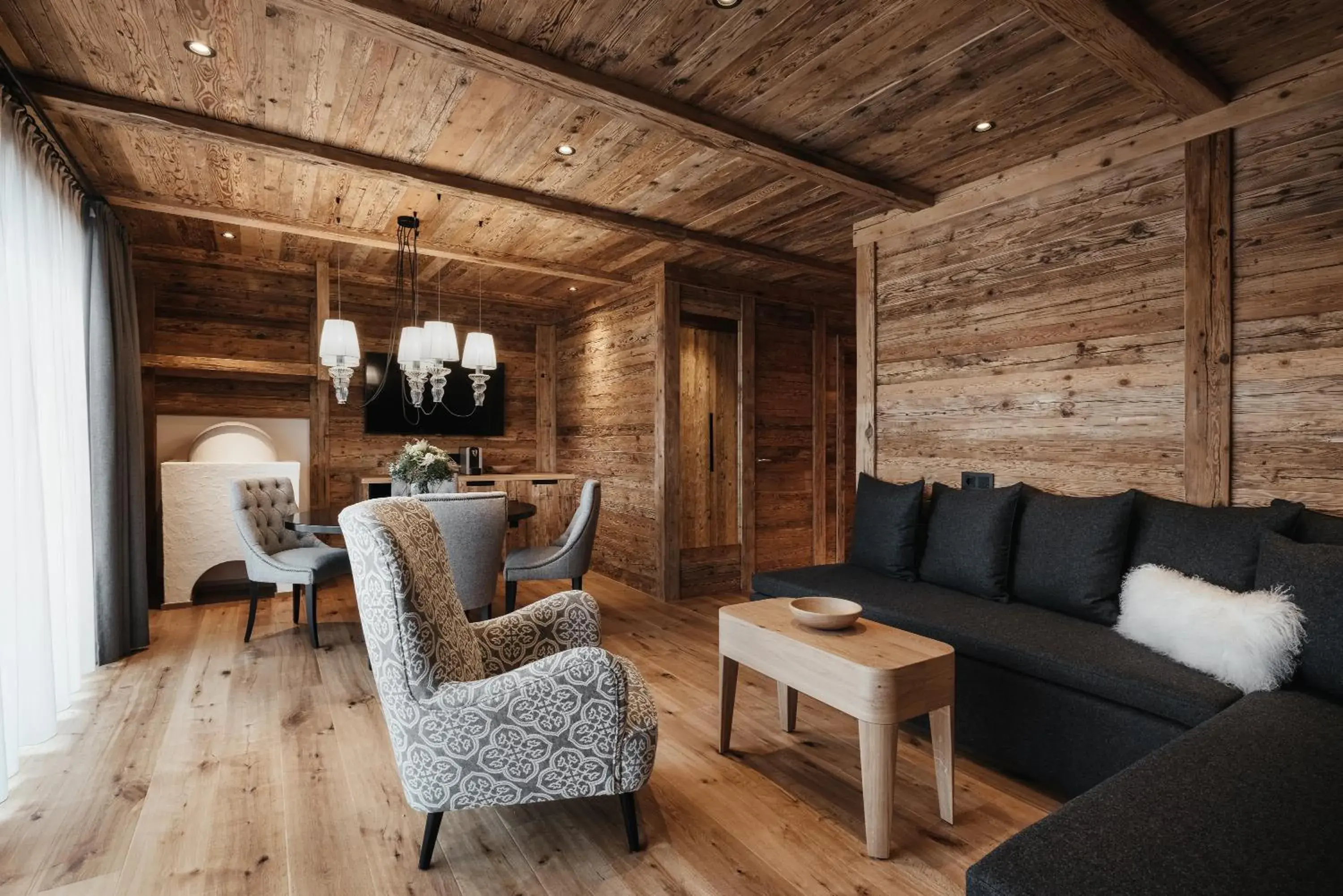 Living room, Seating Area in Kolfuschgerhof Mountain Resort