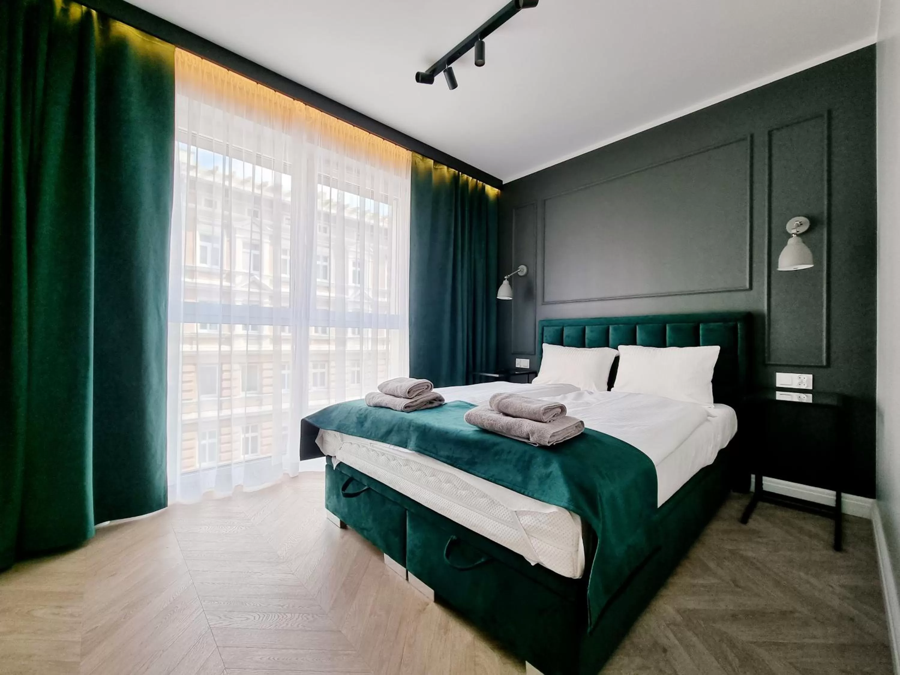 Bedroom, Bed in Silesia Aparthotel