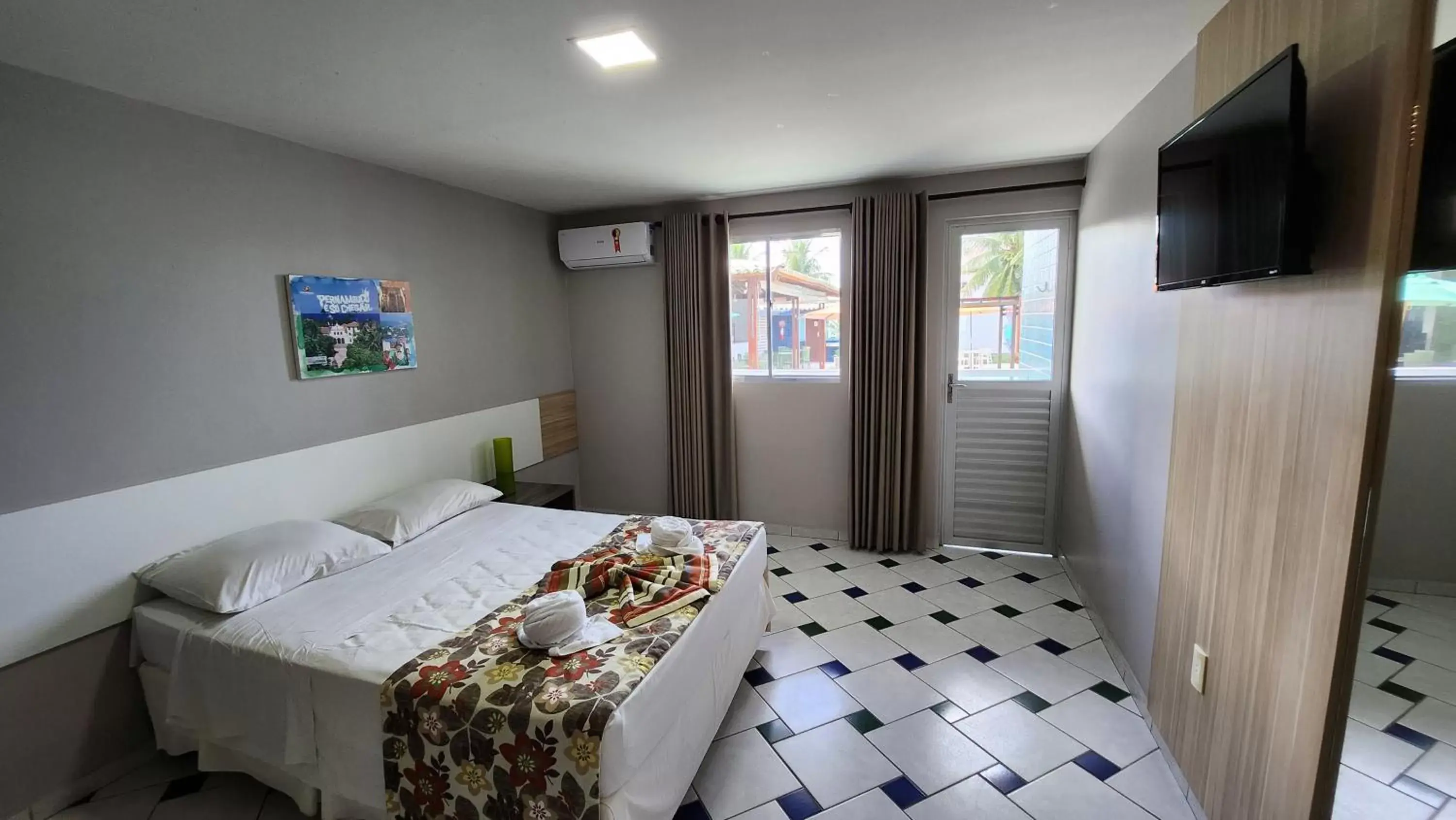 Bed in Hotel Enseada dos Corais Bed in Hotel Enseada dos Corais