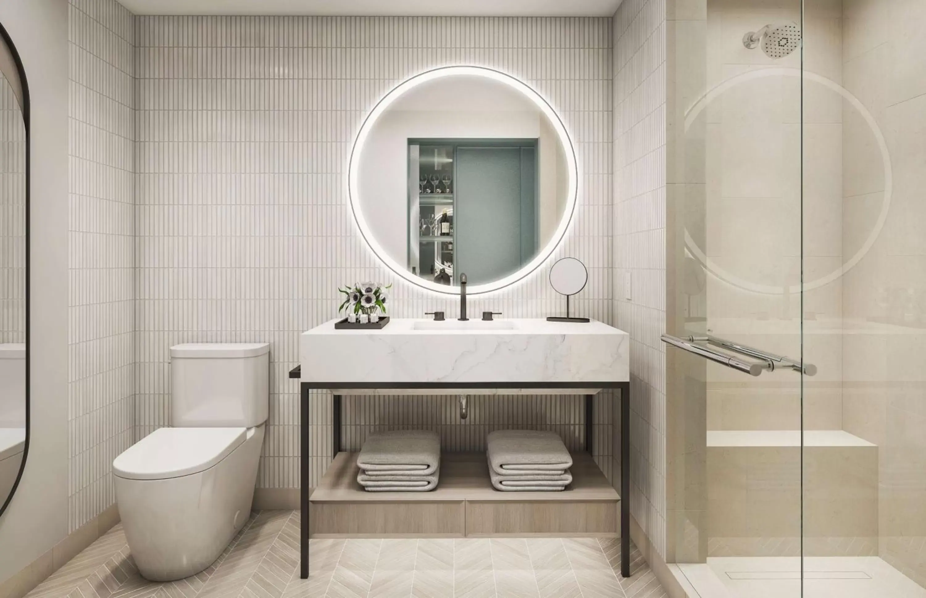 Bathroom in The Morrow Washington Dc, Curio Collection By Hilton Bathroom in The Morrow Washington Dc, Curio Collection By Hilton