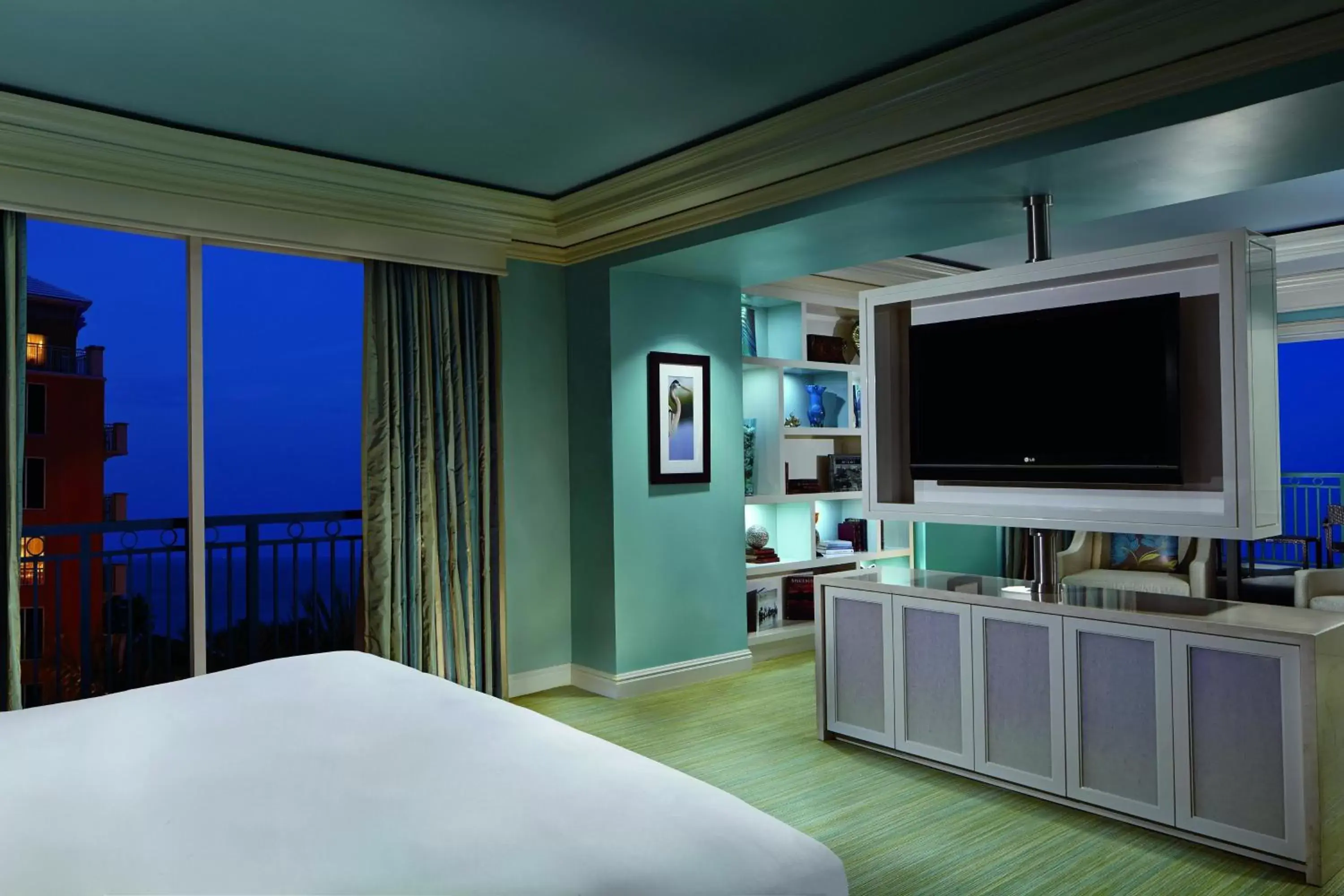 Bedroom, TV/Entertainment Center in The Ritz Carlton Key Biscayne, Miami