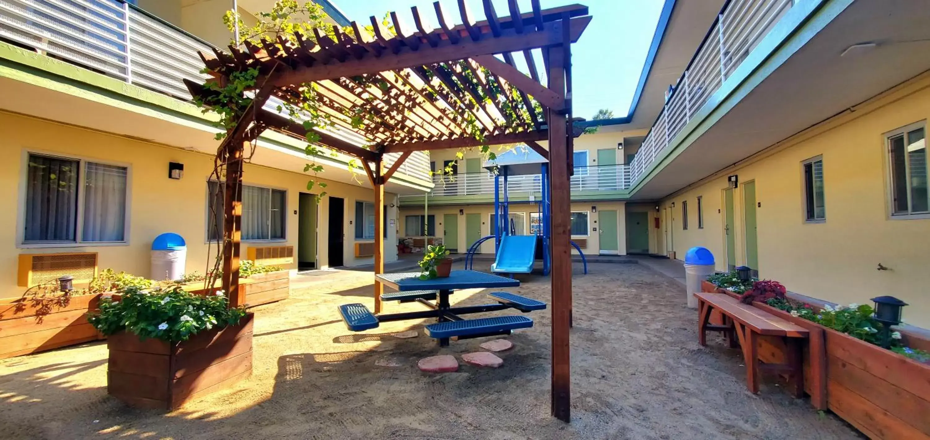 Children play ground in Quality Inn & Suites Anaheim at the Park