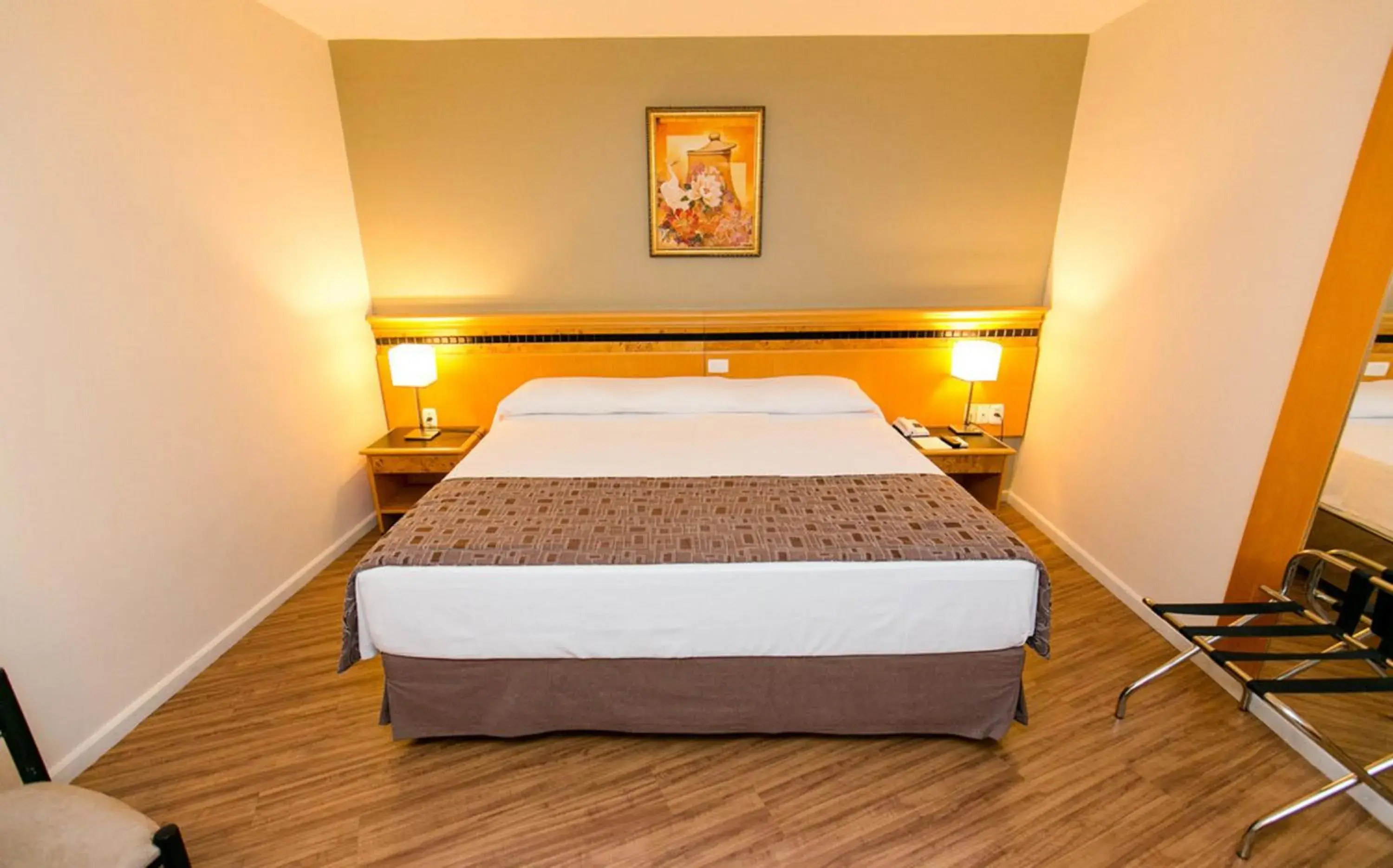 Bed in Hotel Golden Park Internacional Foz & Convenções By Nacional Inn Bed in Hotel Golden Park Internacional Foz & Convenções By Nacional Inn