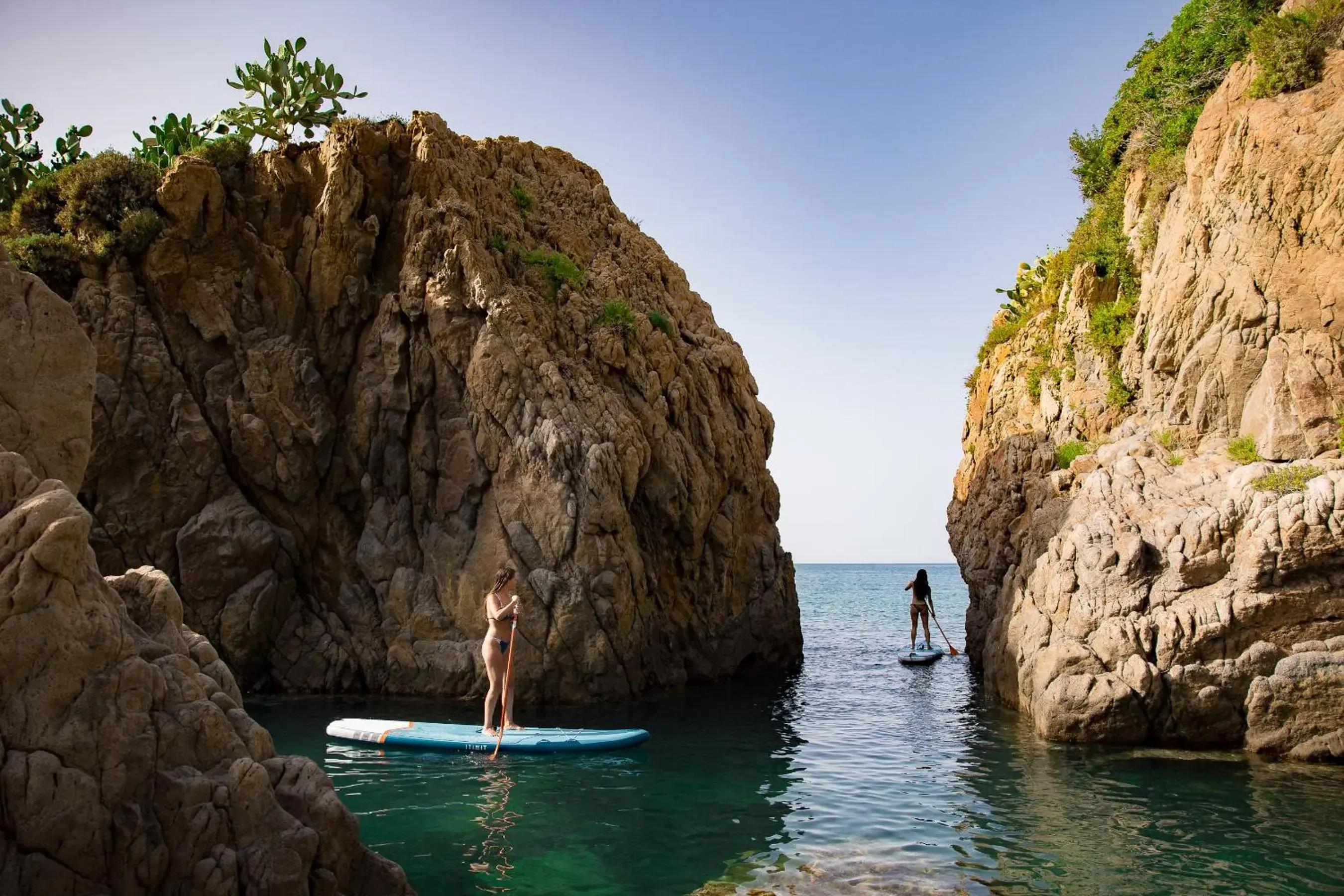 Canoeing in Le Calette Garden & Bay