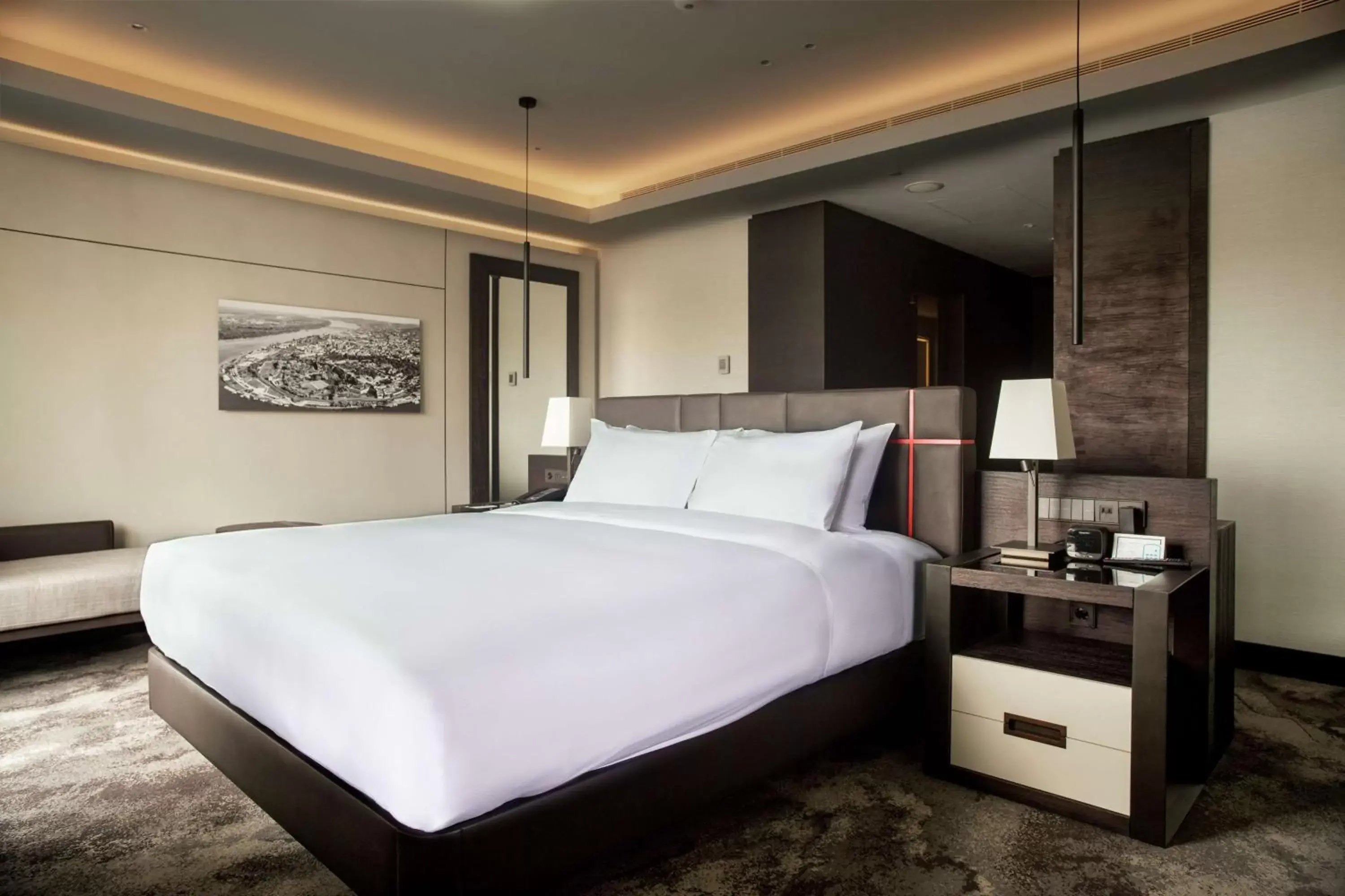 Bedroom, Bed in Hilton Belgrade