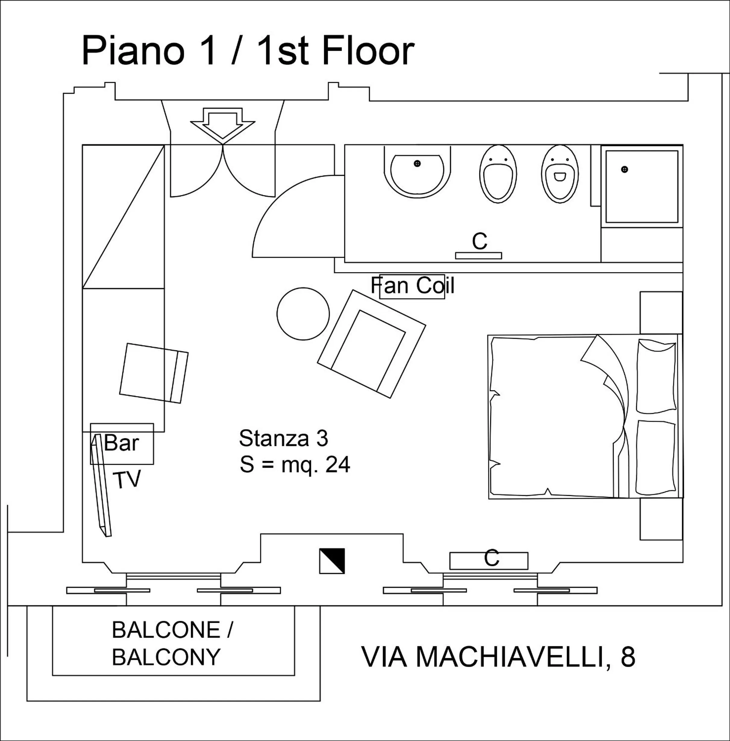 Double Room in Casa Calicantus