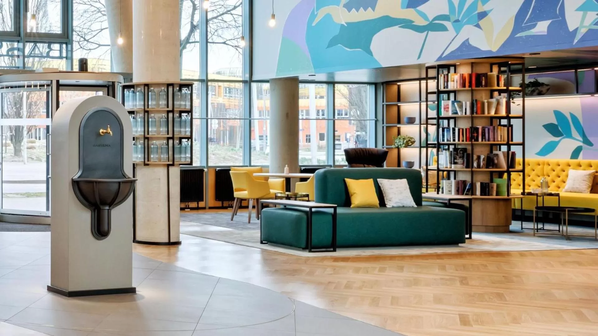 Lobby or reception in BASSENA Wien Messe Prater