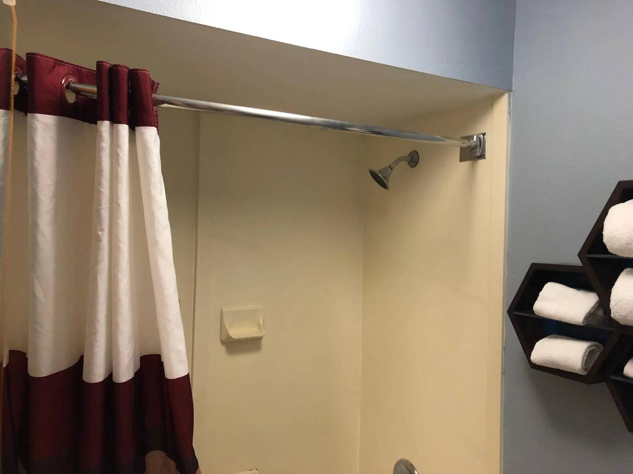 Bathroom in HomeTowne Studios by Red Roof Augusta