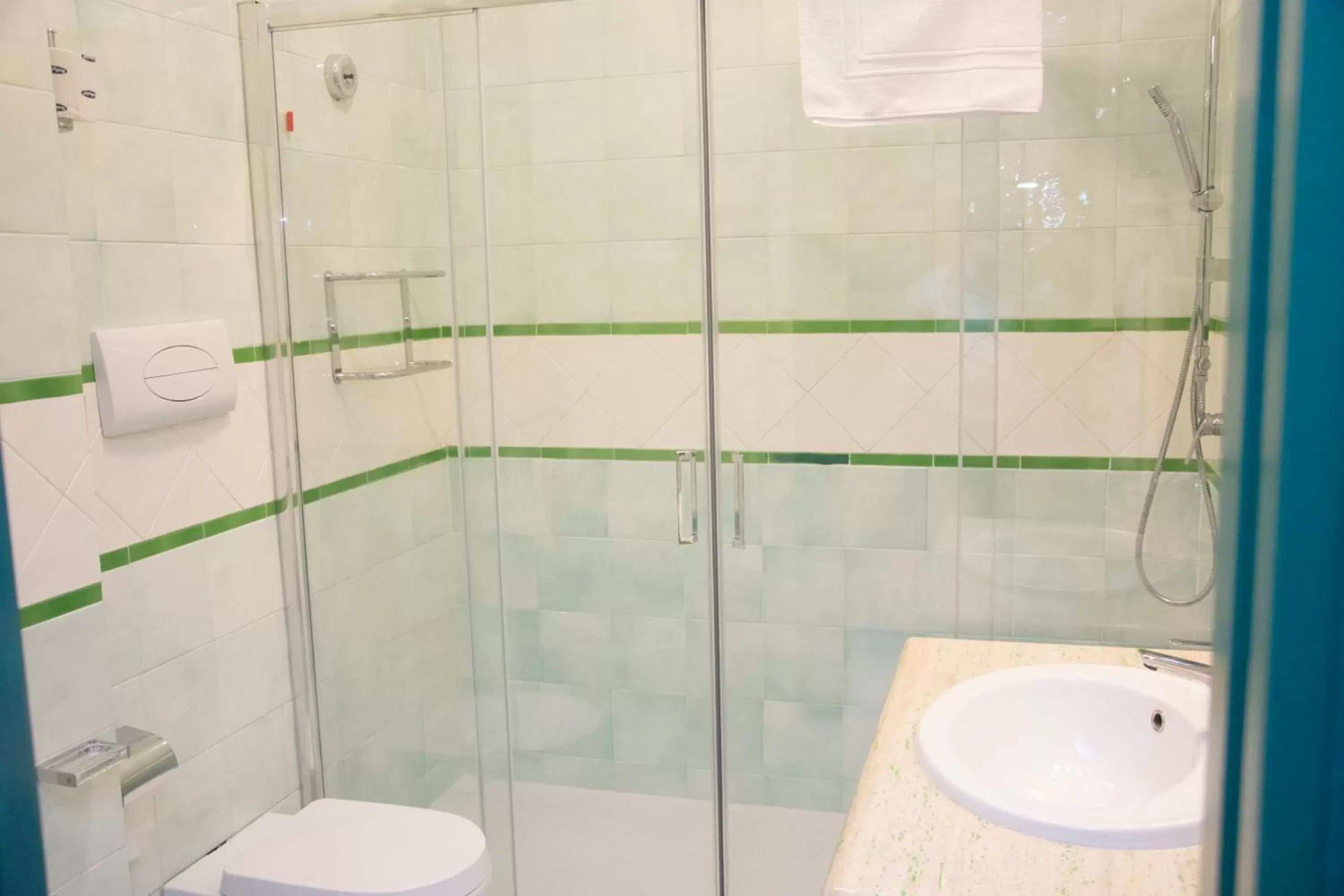 Shower, Bathroom in Hotel Commercio