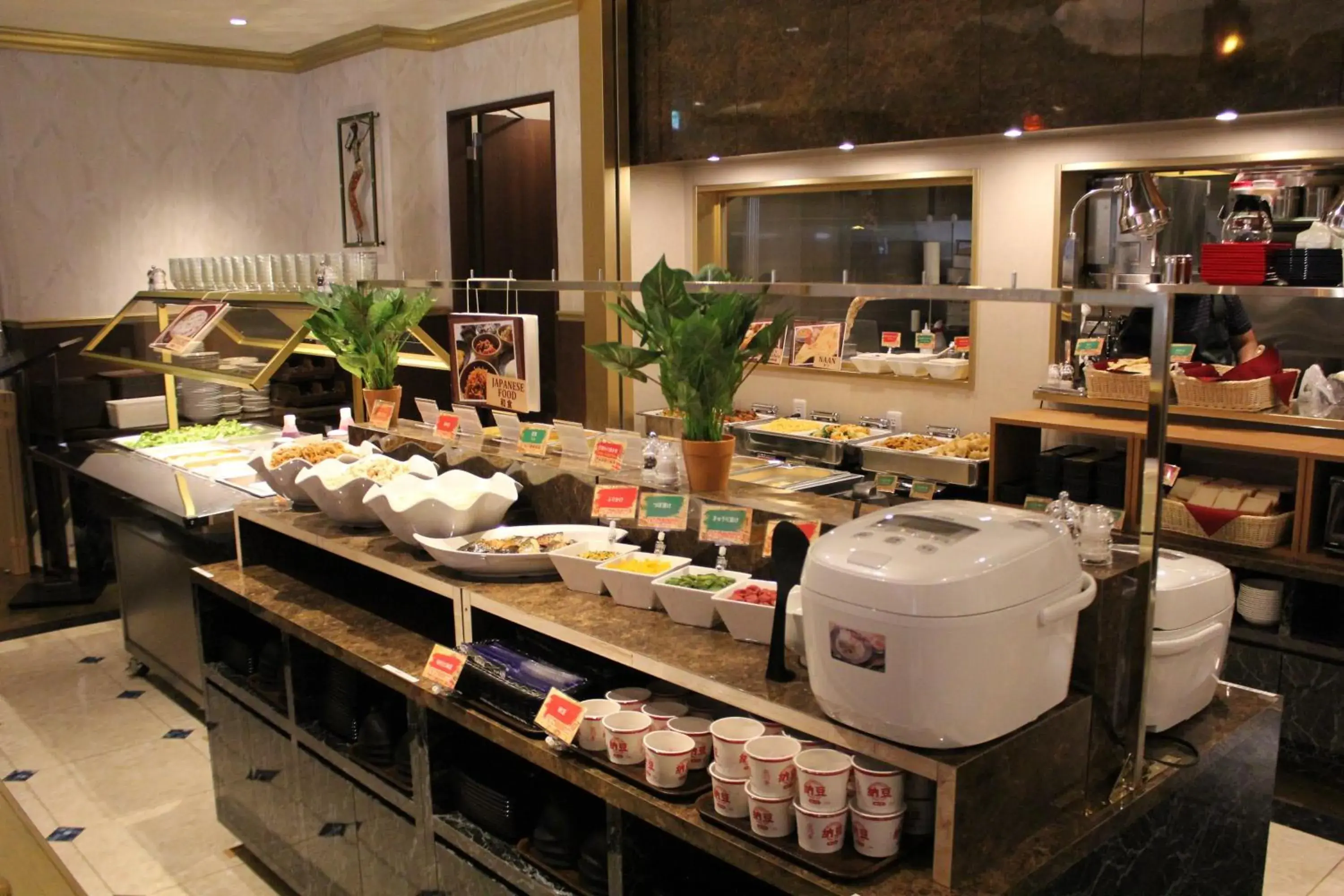 Buffet breakfast in Henn na Hotel Tokyo Asakusabashi
