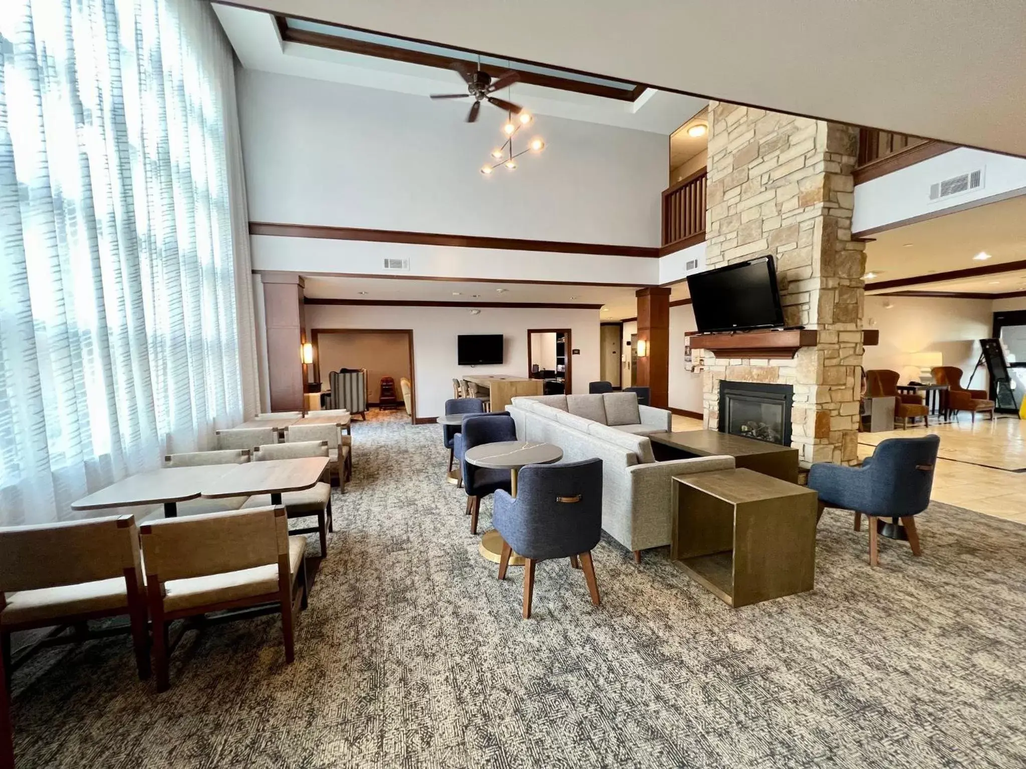 Property building, Seating Area in Staybridge Suites Milwaukee West-Oconomowoc, an IHG Hotel