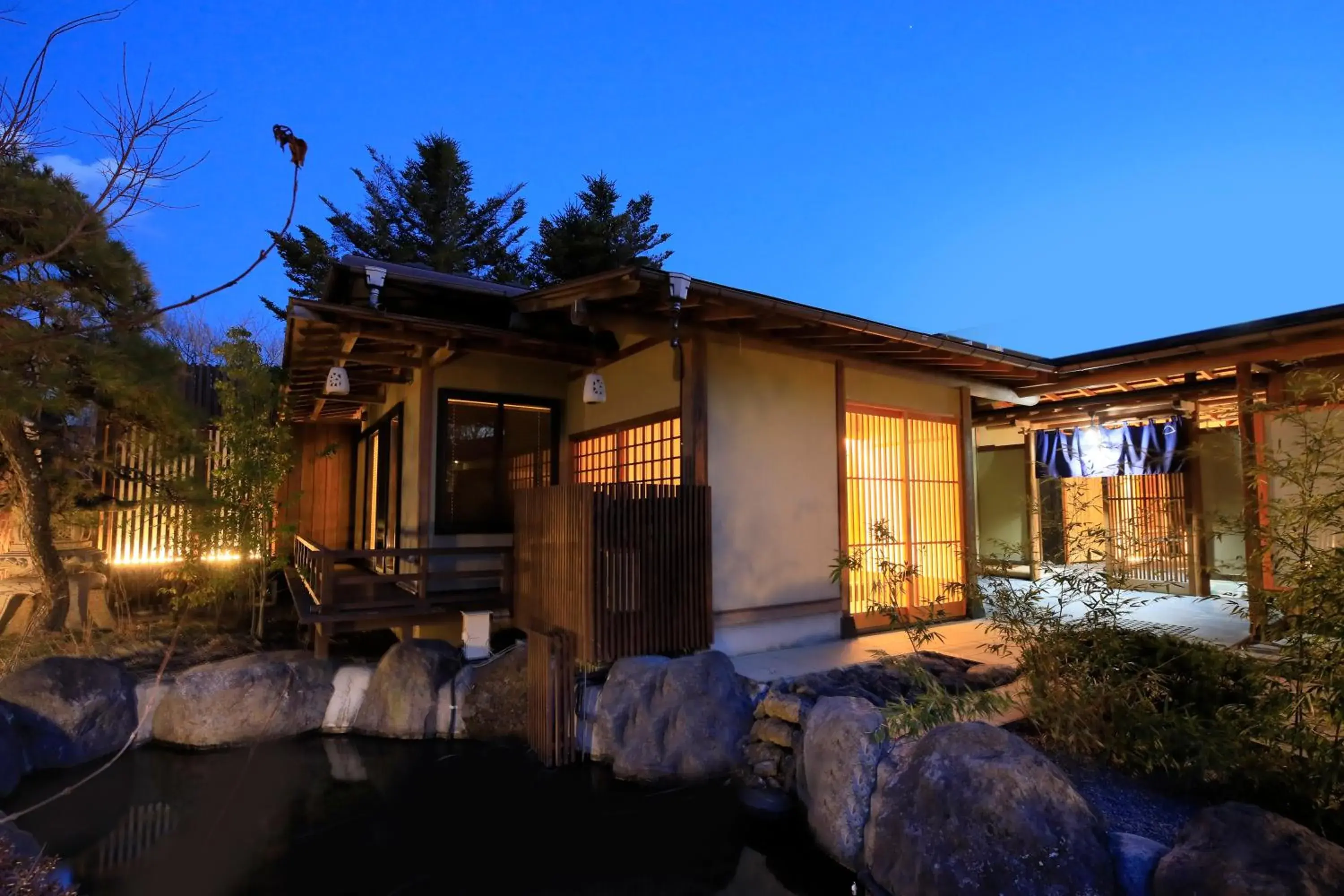 Property building, Winter in Fuji Onsenji Yumedono