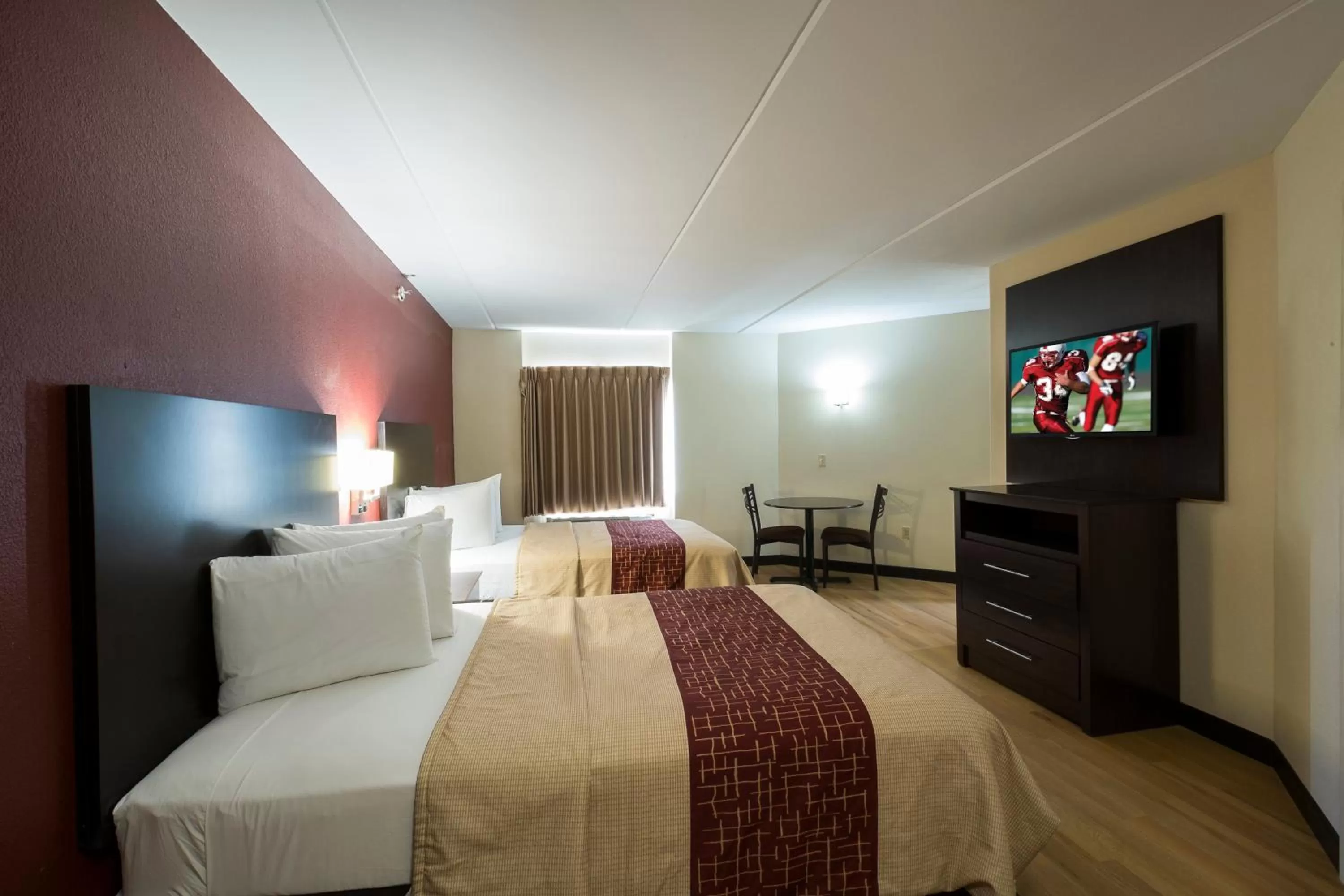 Standard Room with Two Double Beds Disability Access Roll-In Shower Smoke Free in Red Roof Inn PLUS+ Houston - Energy Corridor