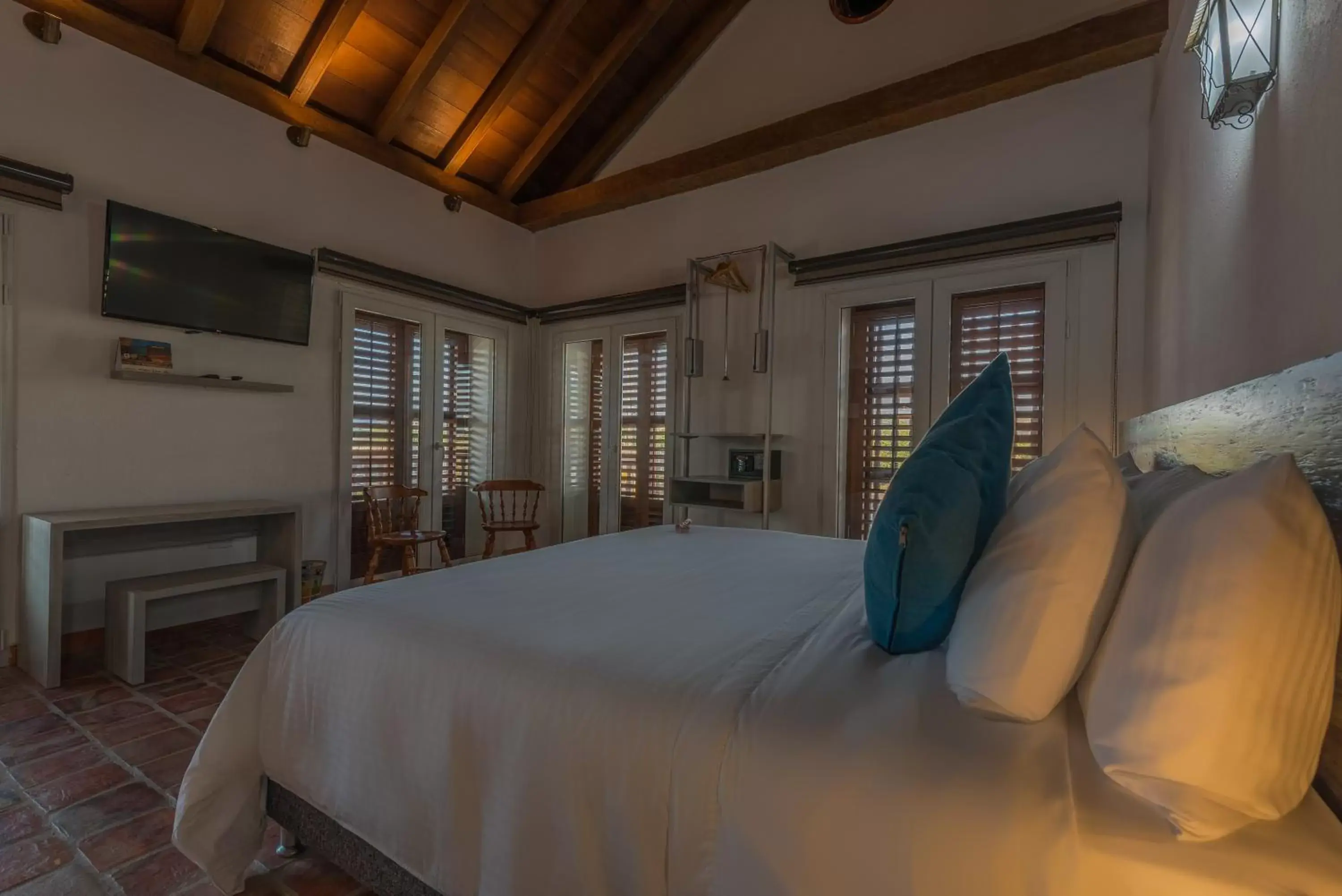 Bed in Getsemani Cartagena Hotel