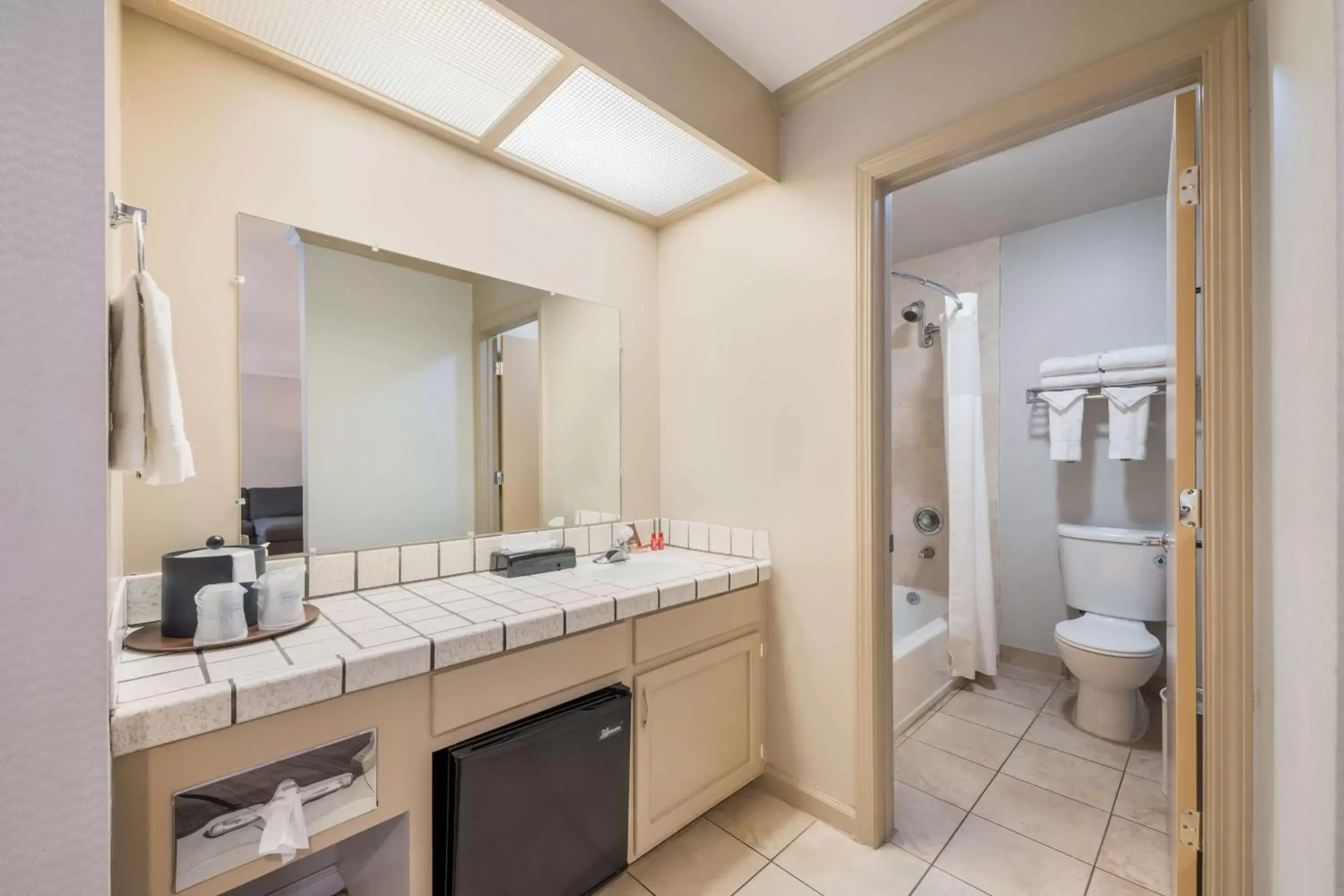 Bathroom in SureStay Plus Hotel by Best Western Mountain View