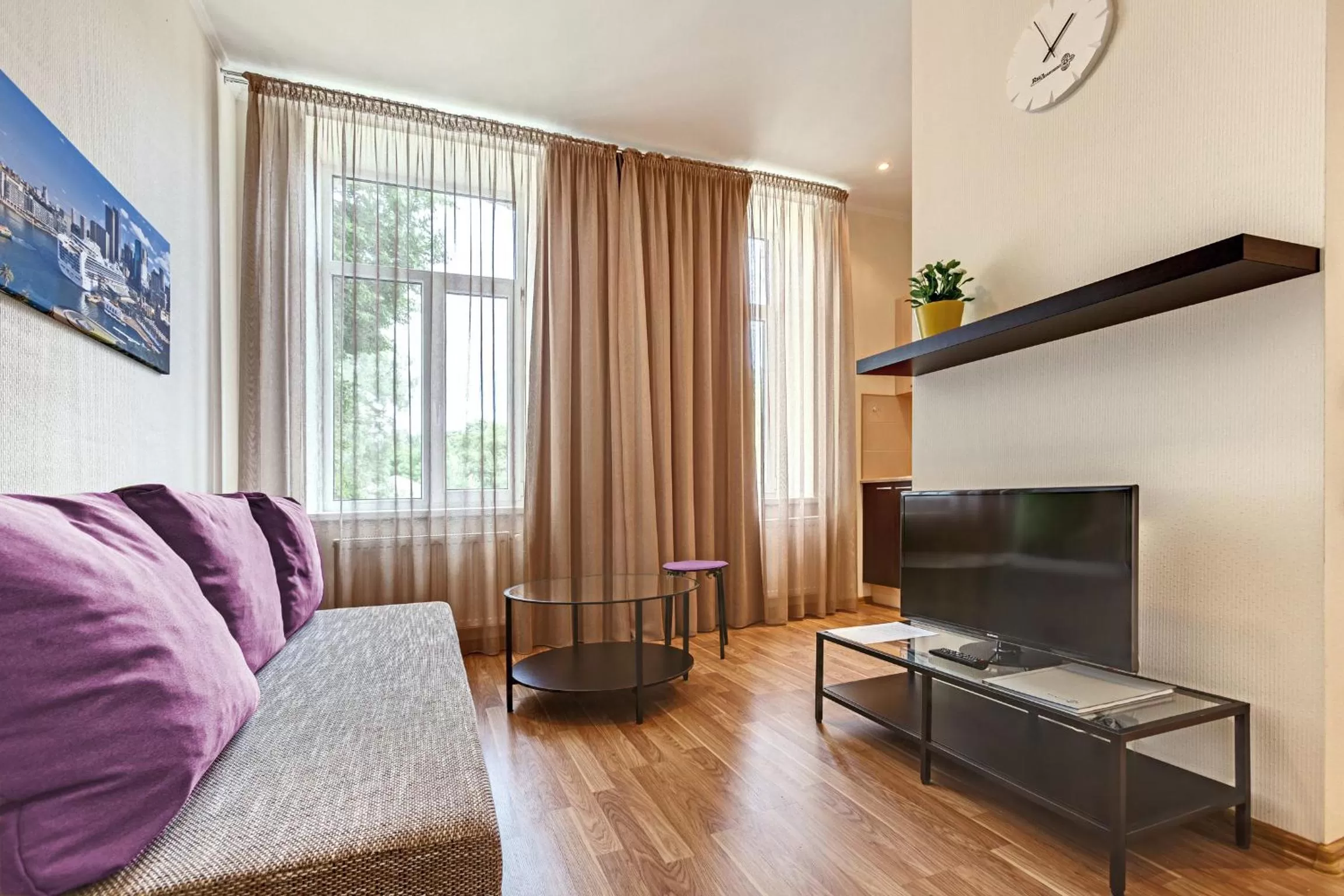 One-Bedroom Apartment with Double Bed in RIGAAPARTMENT SONADA Family Aparthotel - Private Parking