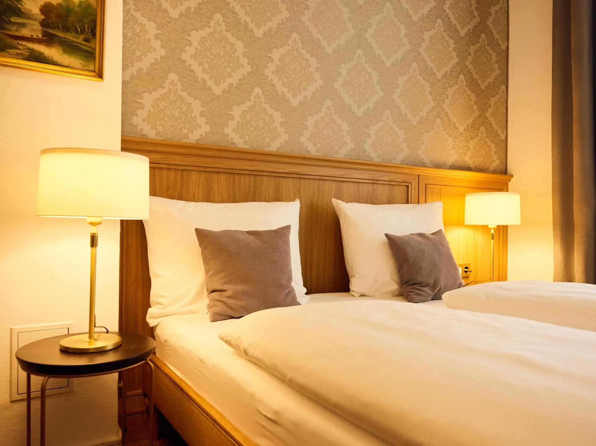 Bed in Hotel Lindenufer