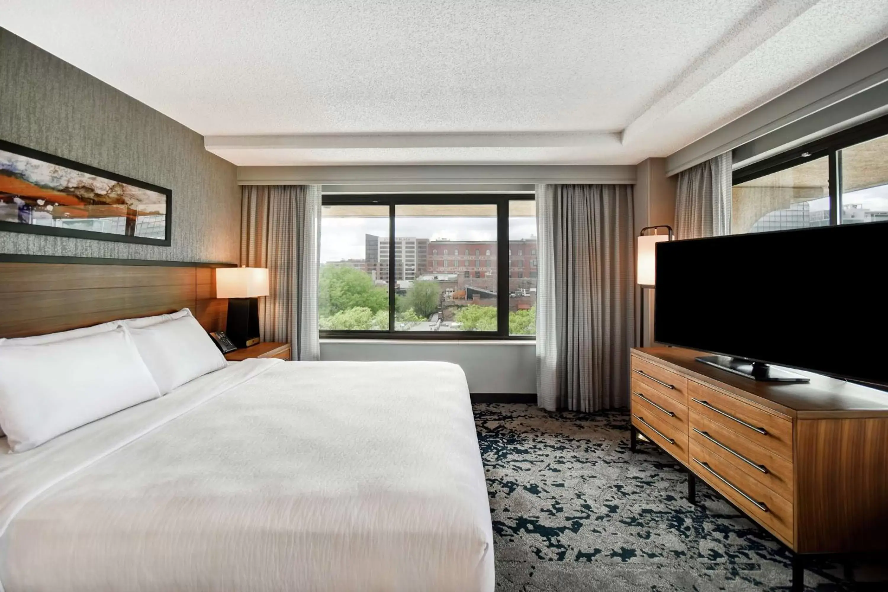 Corner King Suite in Embassy Suites by Hilton Omaha Downtown Old Market