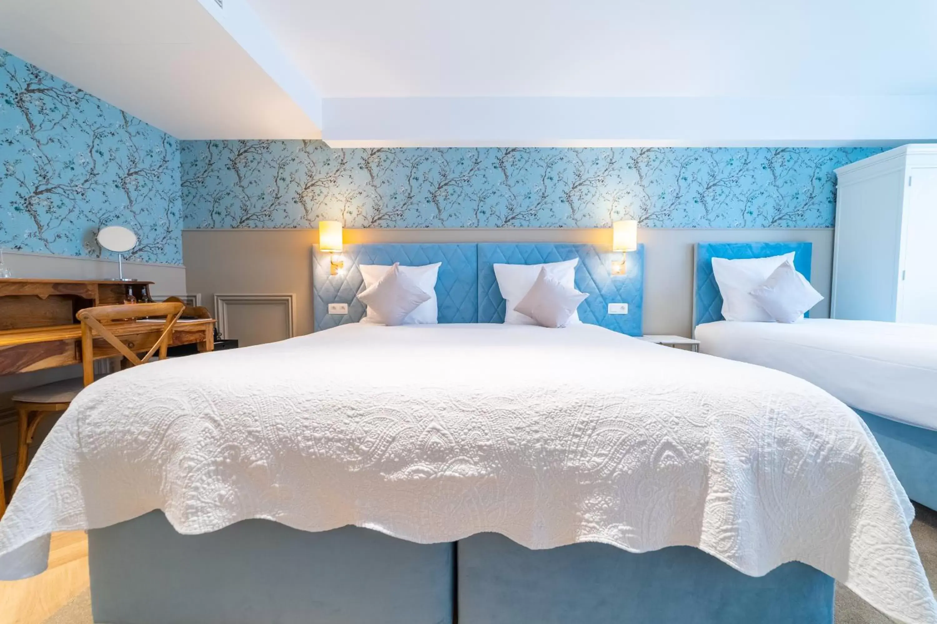 Bed in Grand Hotel Normandy by CW Hotel Collection