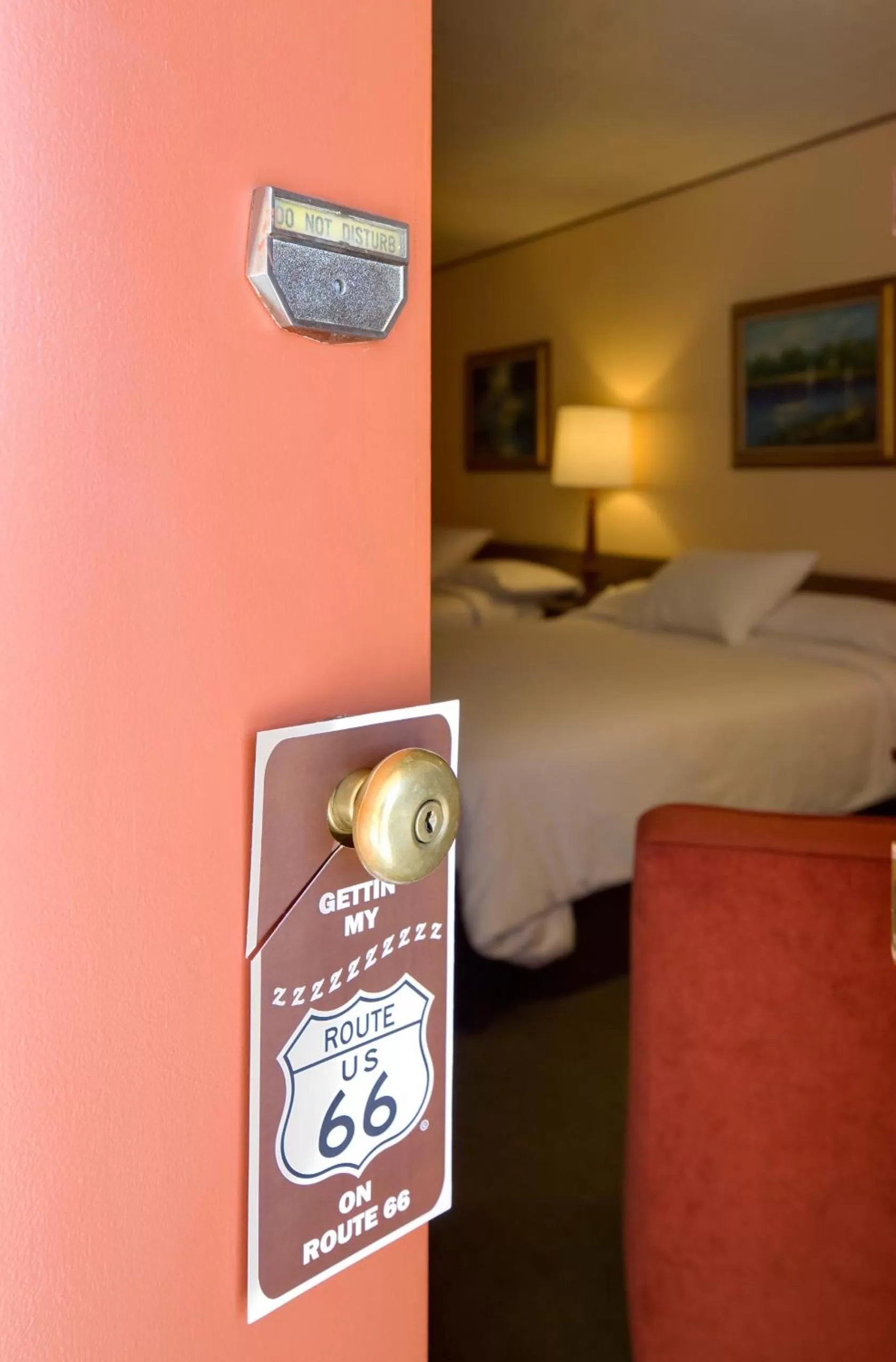 Bed in Sunset Motel Moriarty