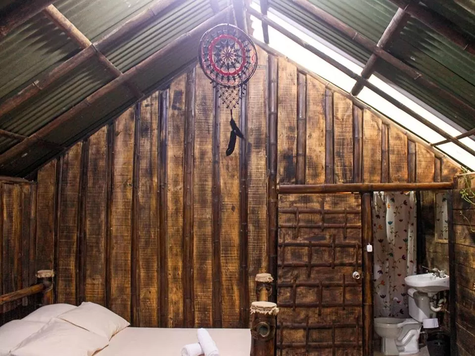 Bedroom, Bathroom in Cabañas Rústicas El Viejo Tambo By Rotamundos
