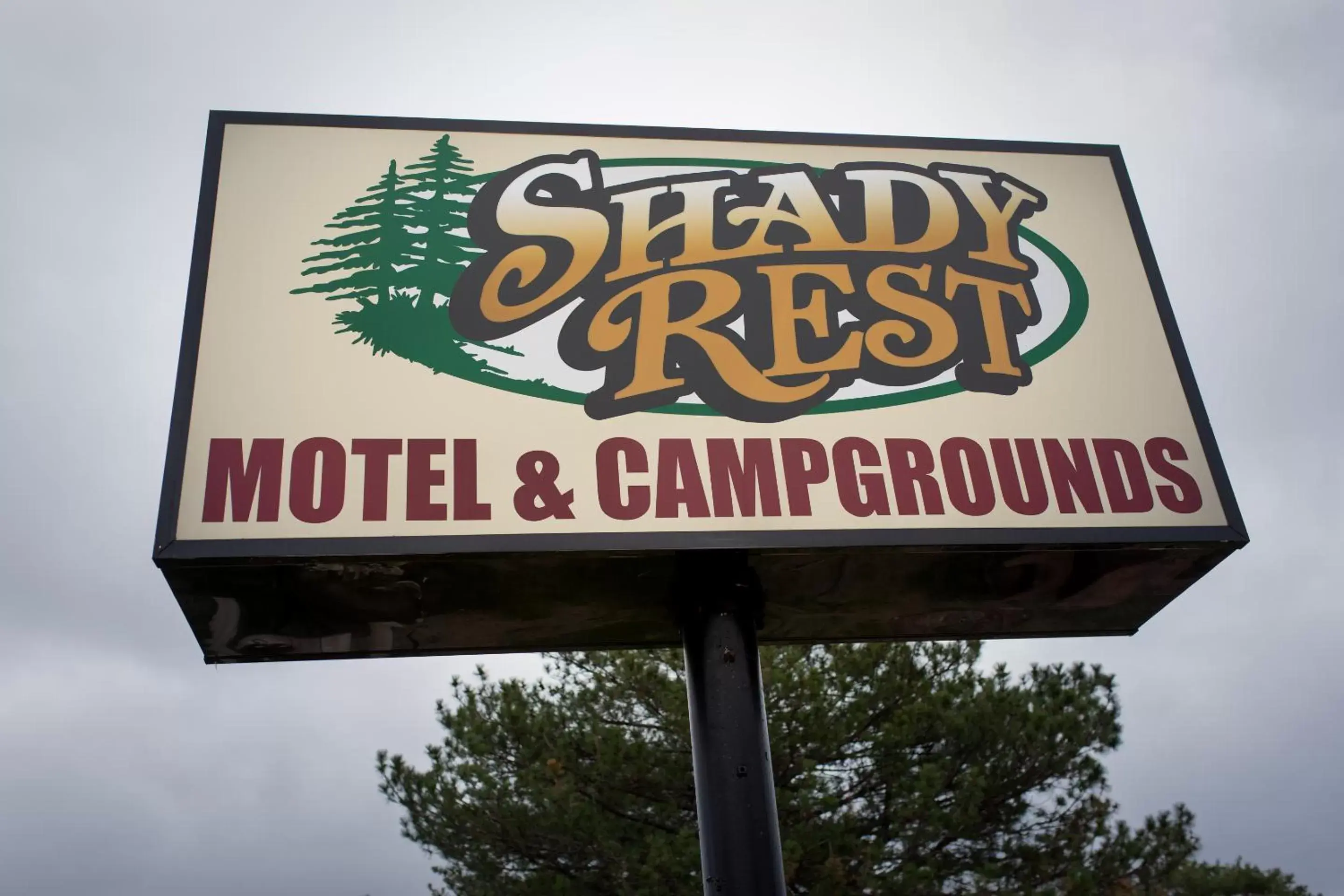 Property logo or sign in Shady Rest Motel