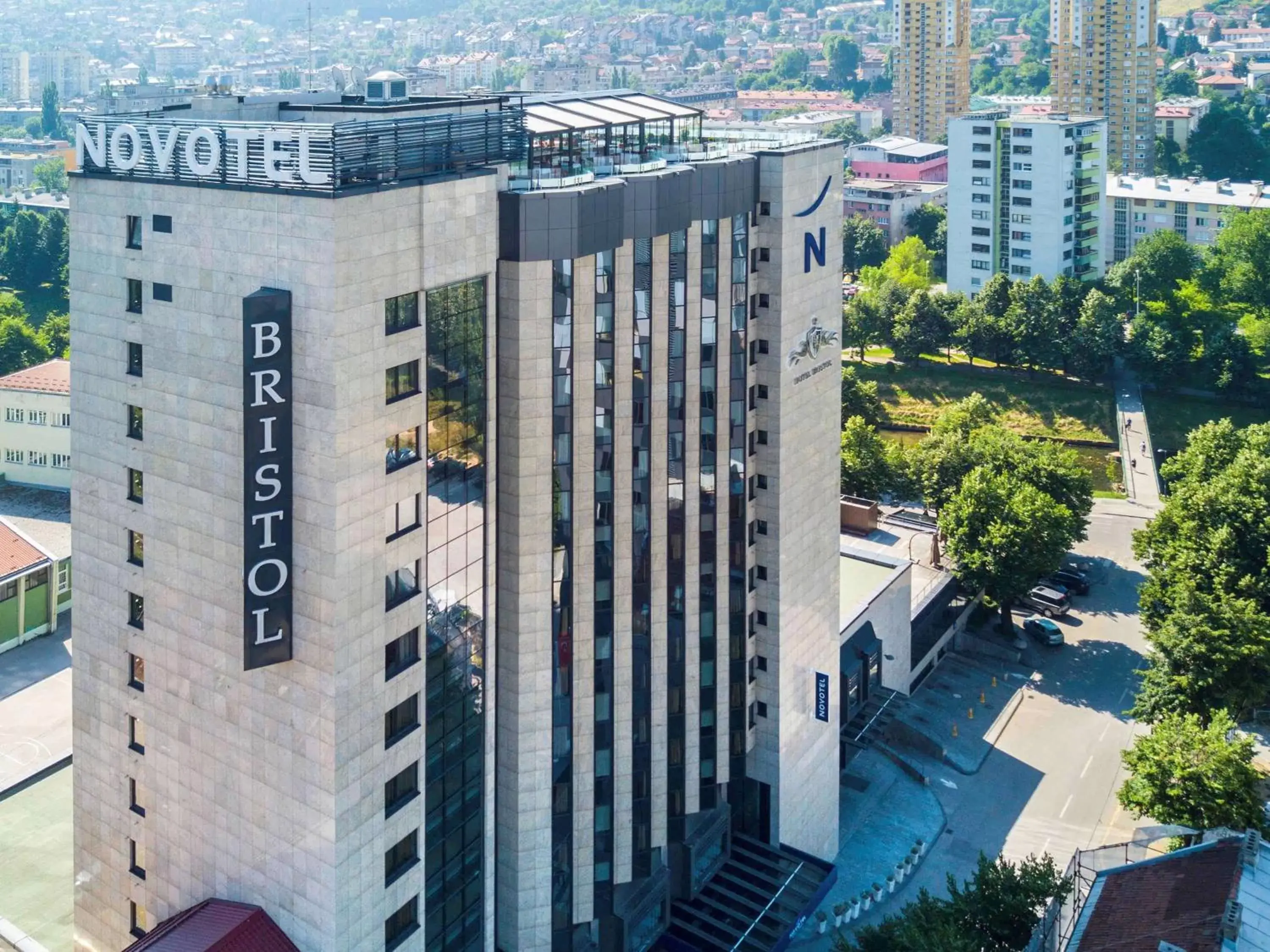 Property building, Bird's-eye View in Novotel Sarajevo Bristol